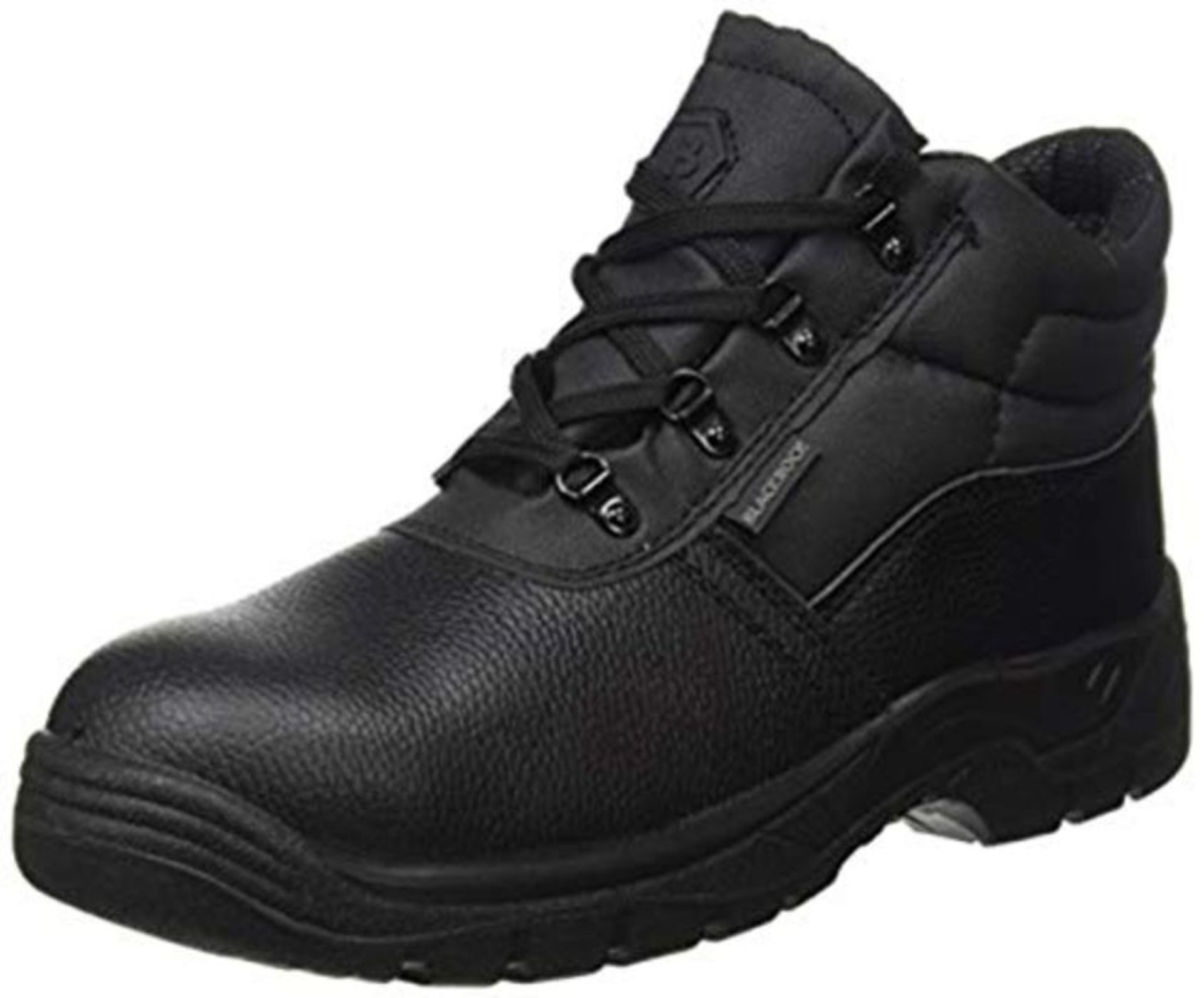Blackrock Black Leather Work Safety Chukka Boots With Steel Toe Caps And Midsole (UK 9