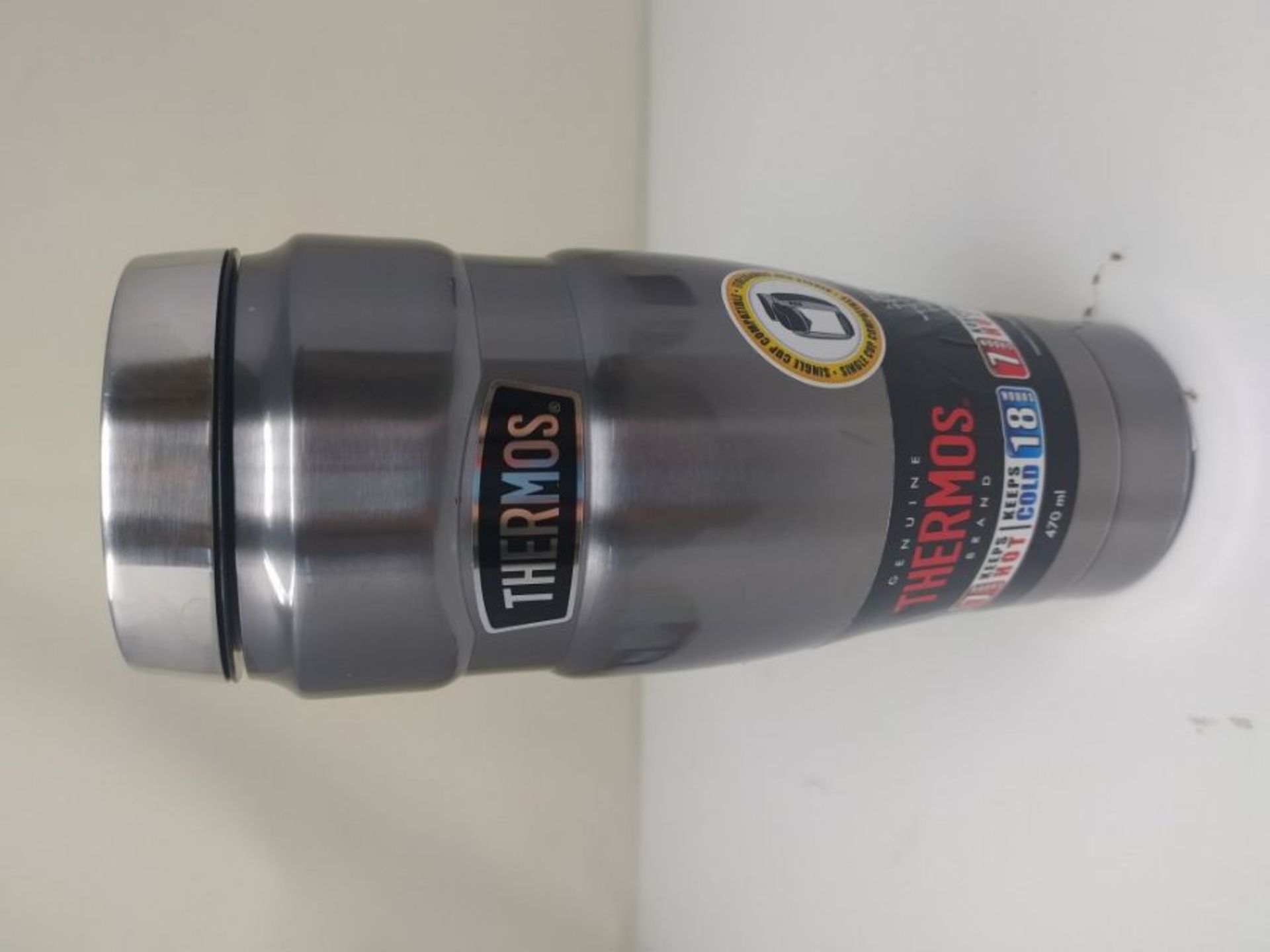 Thermos 105069 Stainless King Travel Tumbler, Gun Metal, 470ml 8.3 x 8.3 x 20 cm - Image 2 of 2