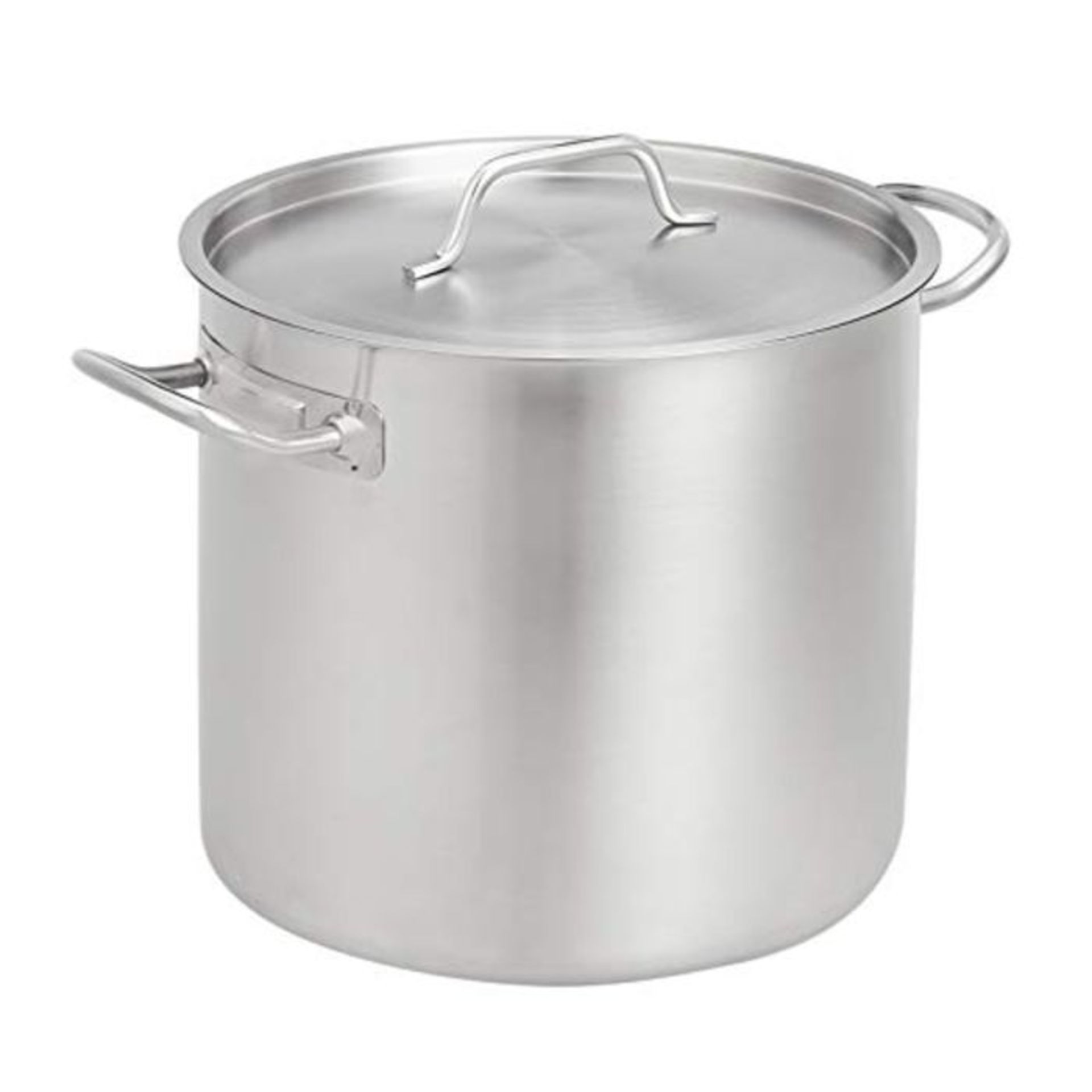 AmazonCommercial 15.2 l Stainless Steel Aluminium-Clad Stock Pot with Cover