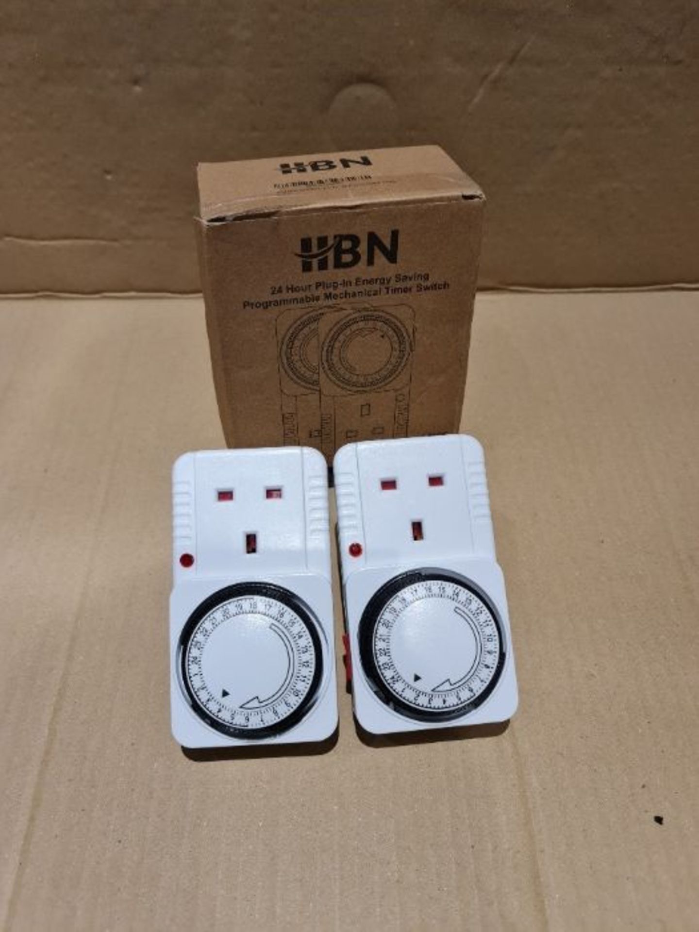 HBN BND-50/E39 Plug-in Energy Saving Programmable Mechanical Timer Switch 2 Pack - Image 2 of 2
