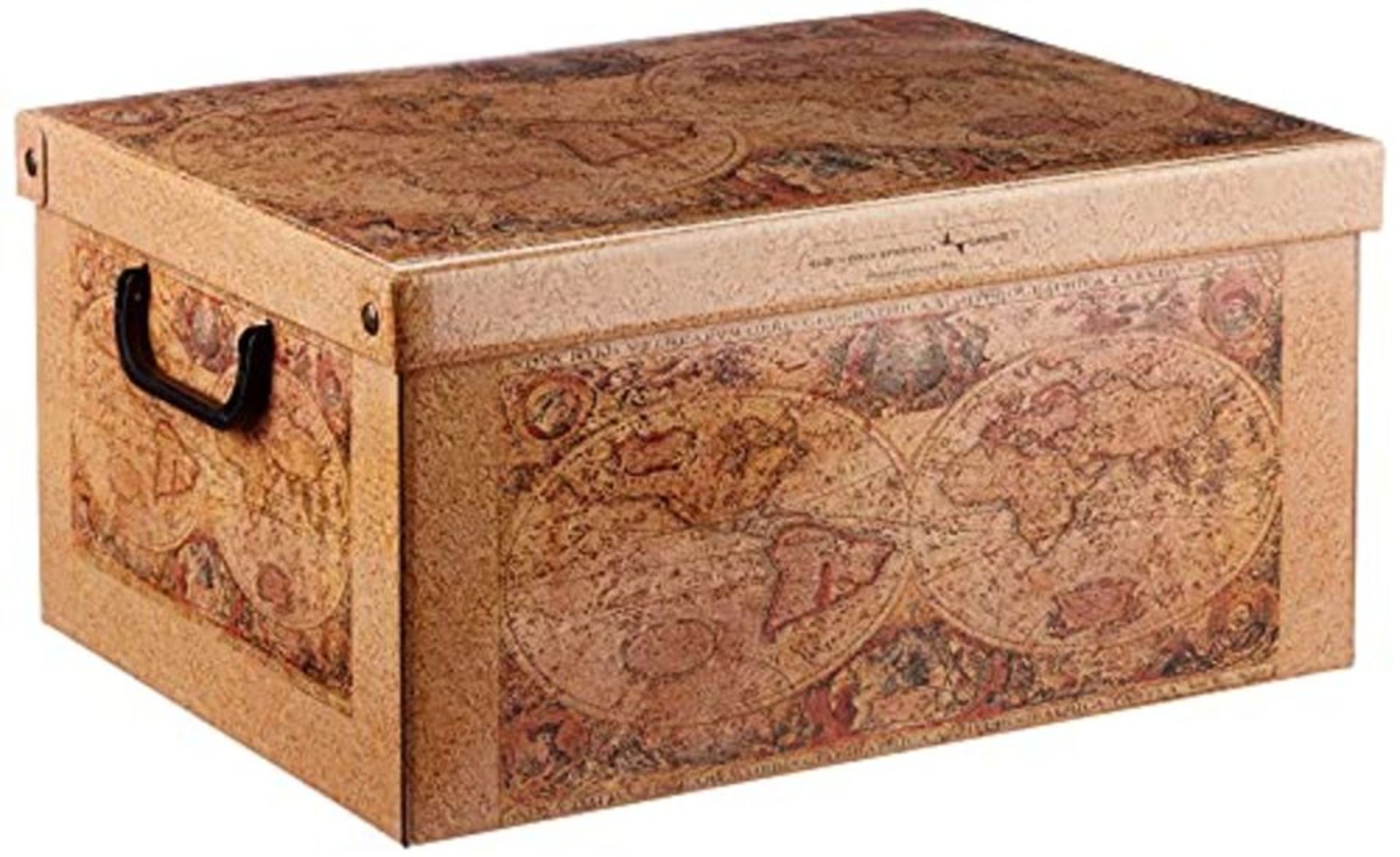 Kanguru BAULETTO Marco Polo Decorative Storage Box with Handles and Lid, MEDIUM