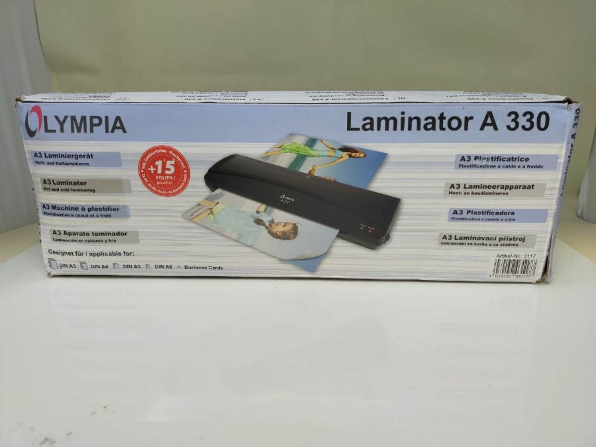 Olympia Laminator A 330, Din A3 - Image 2 of 3