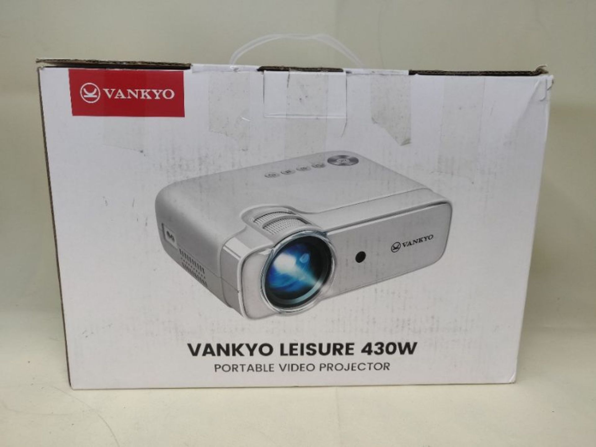 RRP £89.00 VANKYO L430W WiFi Mini Projector w/ 100 Inch Projector Screen, 6500 Lumens Portable Mo