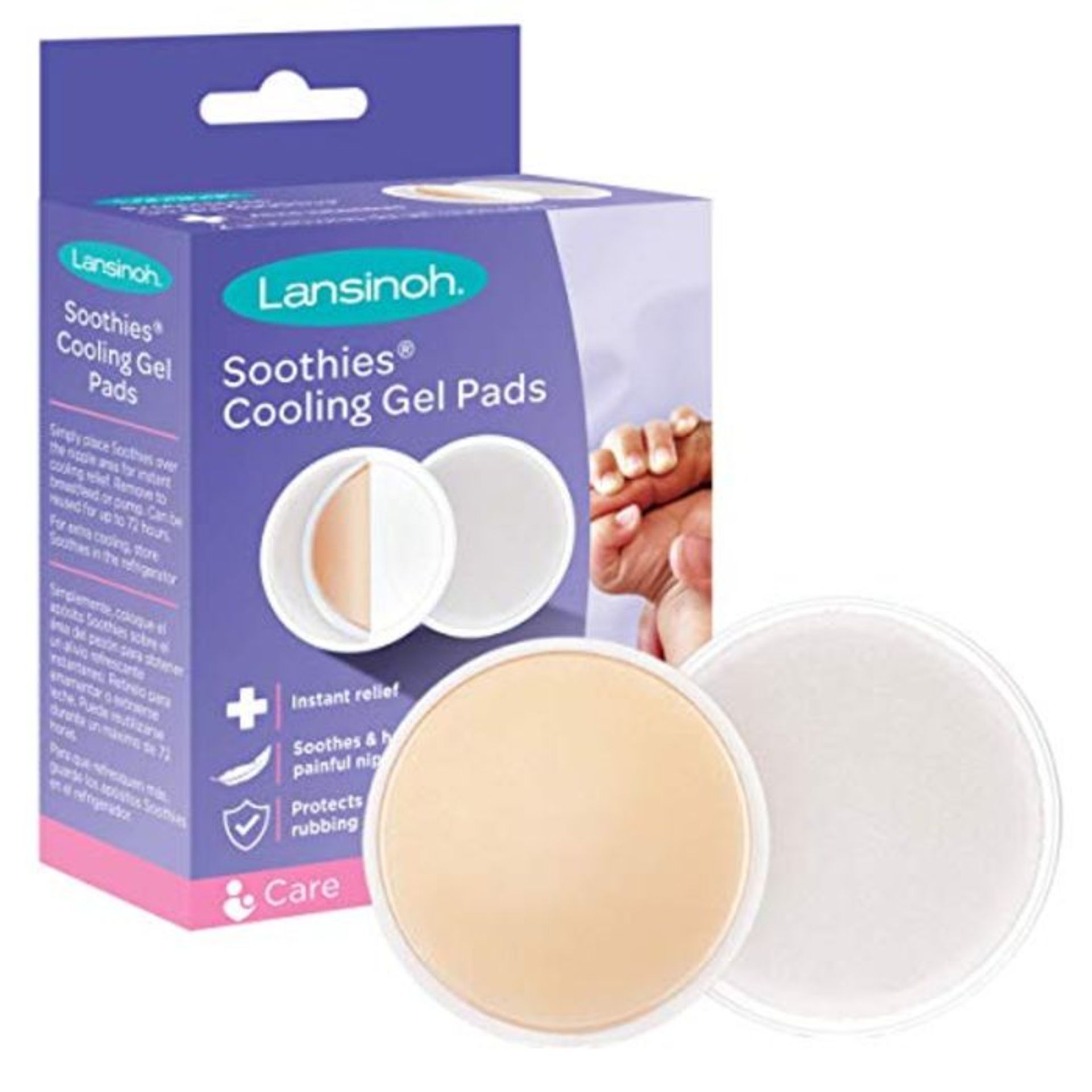 Lansinoh 65005p Soothies Gel Pad for Breastfeeding Mother, Instant Cooling, Pain Relie