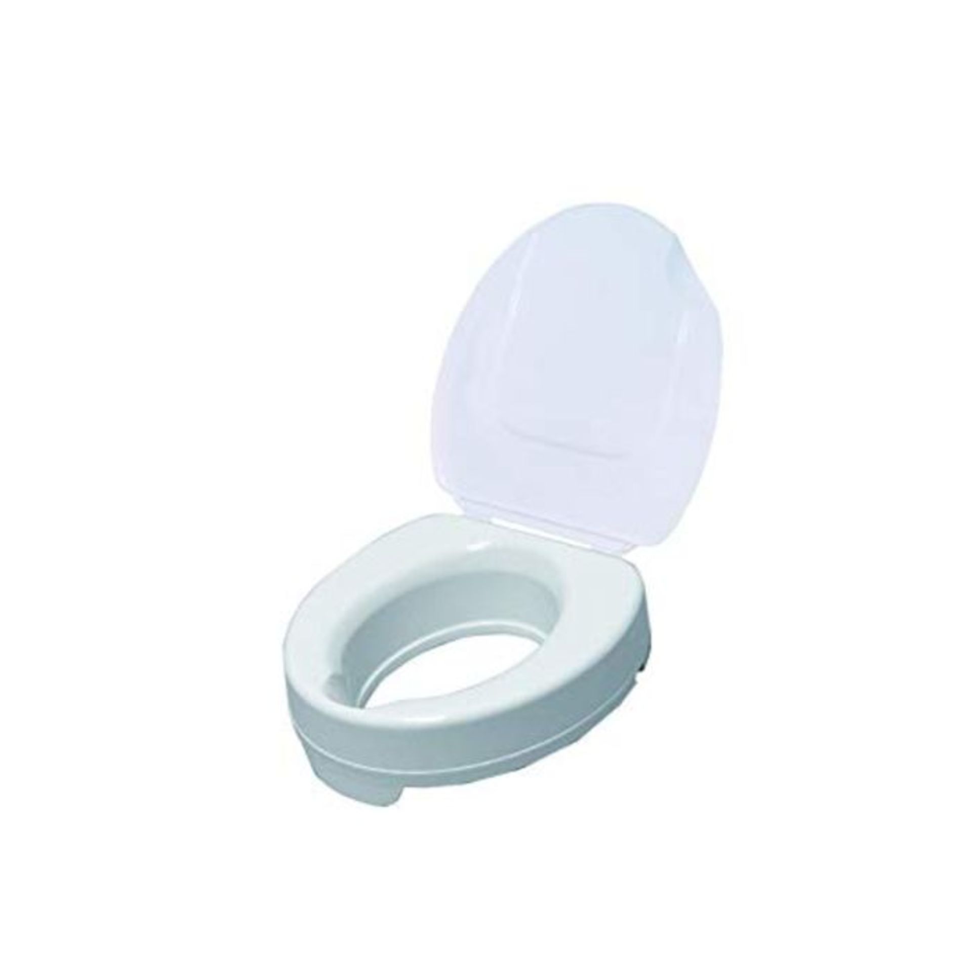 Drive DeVilbiss Healthcare 6 -Inch Raised Toilet Seat with Lid, White