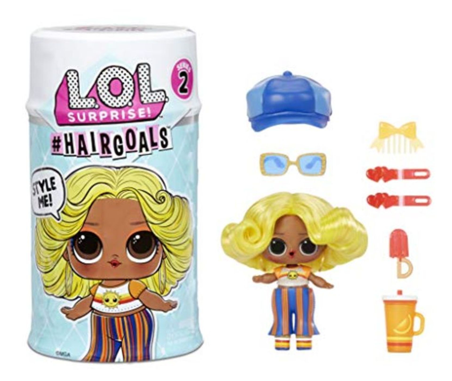 LOL Surprise! Hairgoals, Surprise Doll with Brushable Hair and 15 Surprises, Fun Colou