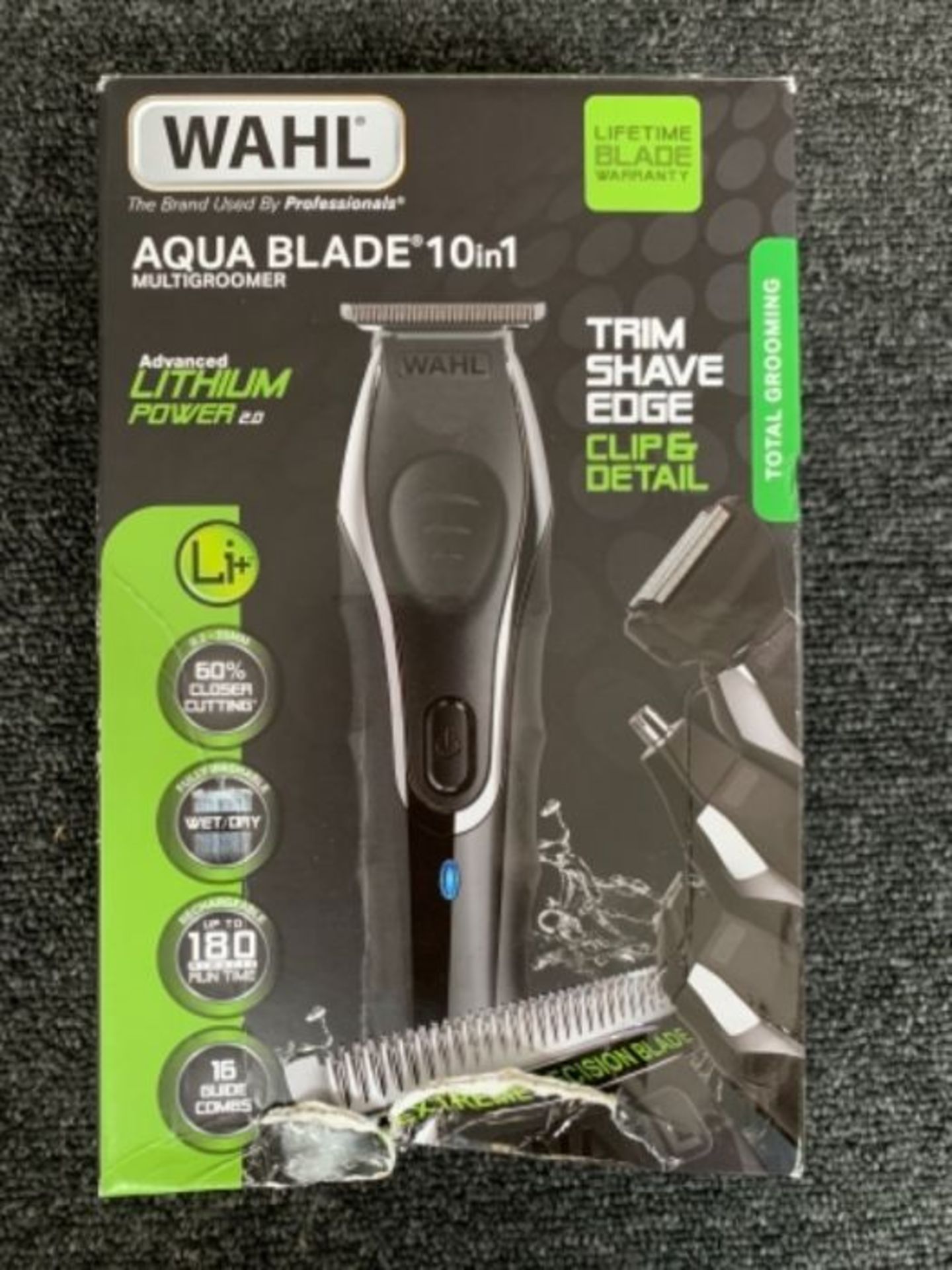 [INCOMPLETE] WAHL Beard Trimmer Men, Aqua Blade Hair Trimmers for Men, Stubble Trimmer - Image 2 of 3