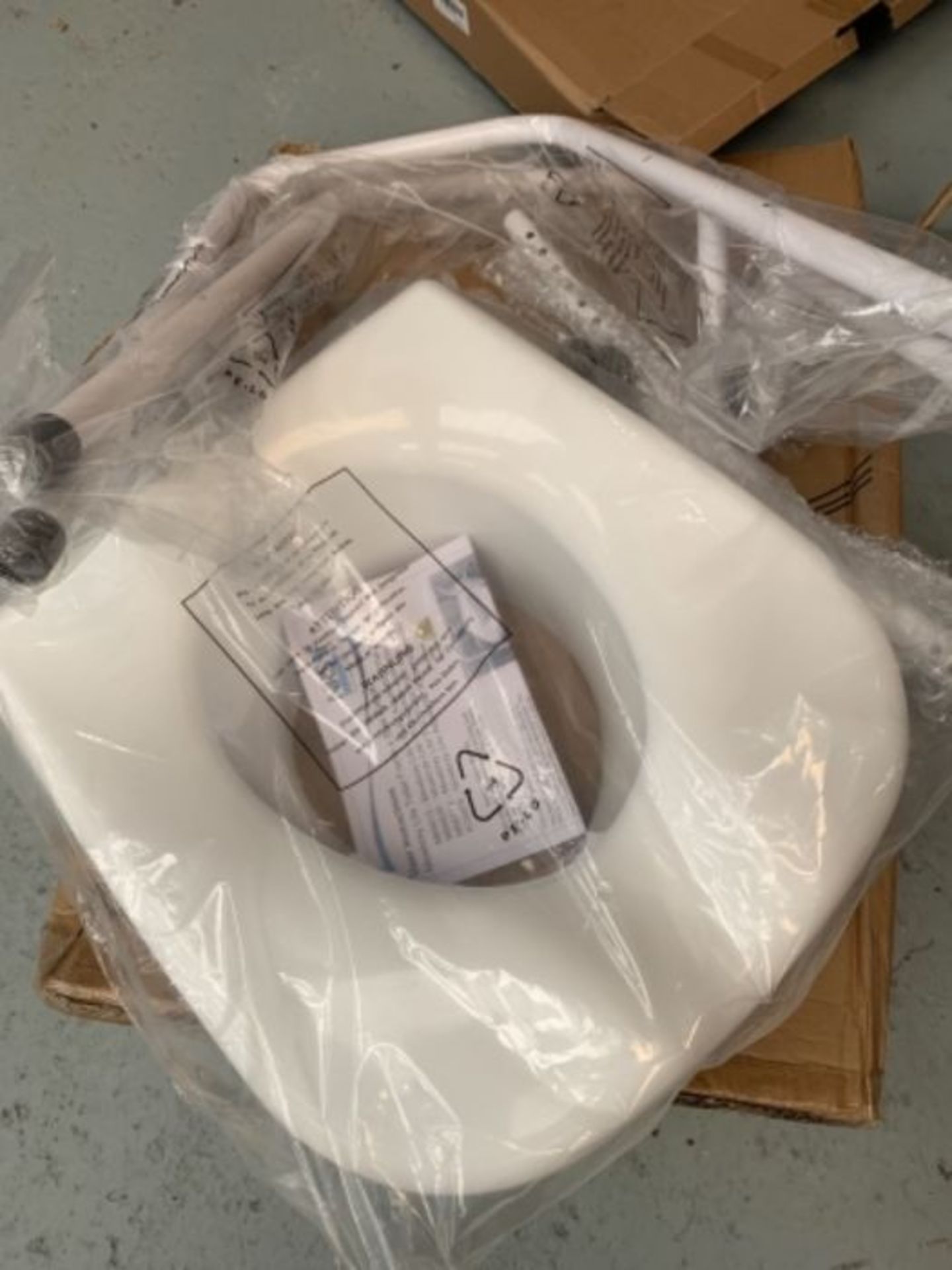 NRS Healthcare M66613 Mowbray Toilet Seat and Frame Lite - Width Adjustable - Flat Pac - Image 2 of 2