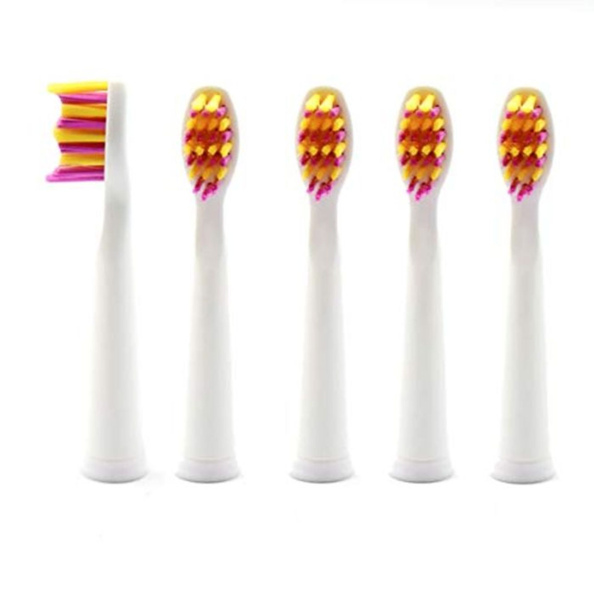 Seago Electric Toothbrush Replacement Heads for Model SG-507B, SG-949, White- Pack of