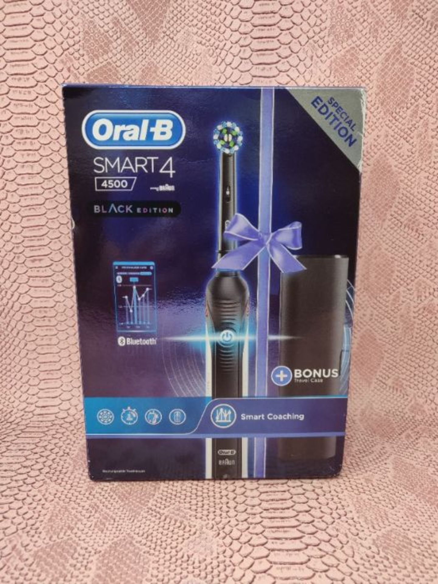 [INCOMPLETE] Oral-B Smart 4 4500 CrossAction Electric Toothbrush Rechargeable, 1 App C - Image 2 of 3