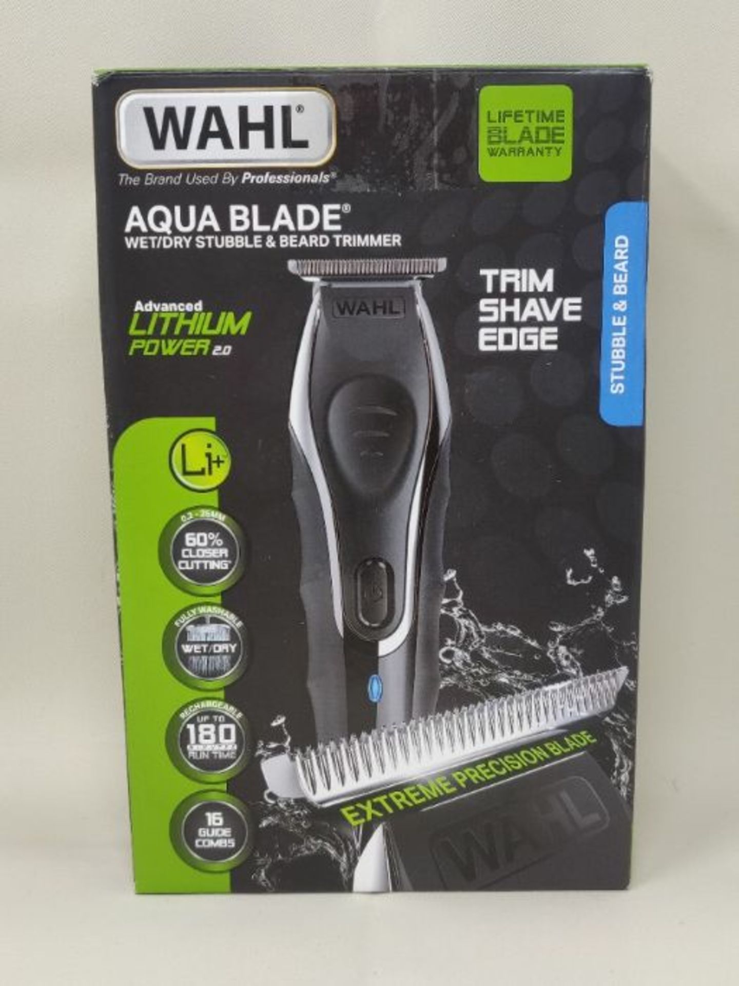WAHL Beard Trimmer Men, Aqua Blade Hair Trimmers for Men, Stubble Trimmer, Male Groomi - Image 2 of 3