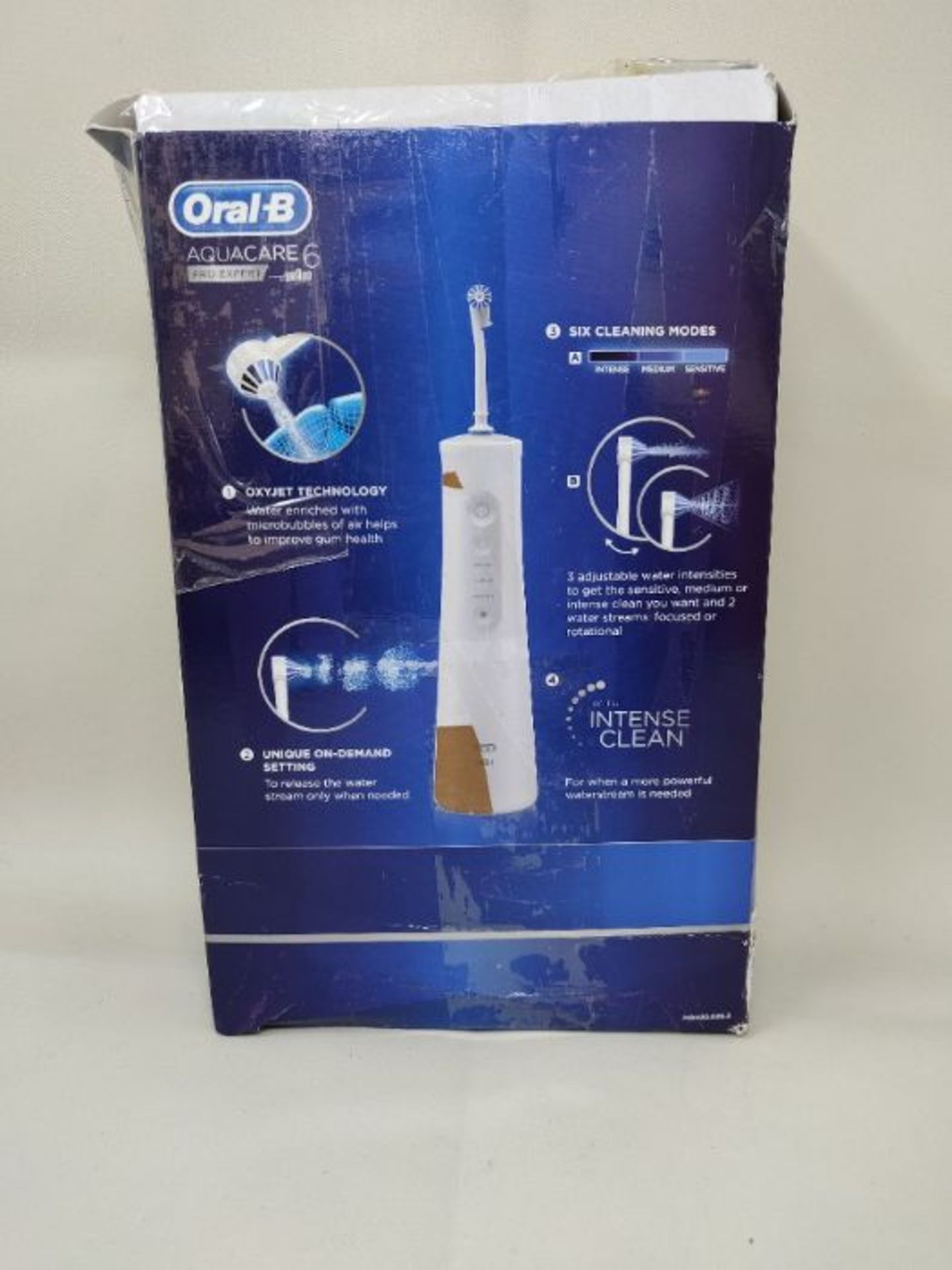 RRP £59.00 Oral-B Aquacare 6 Pro-Expert Water Flosser Cordless Irrigator, Featuring Oxyjet Techno - Image 2 of 3