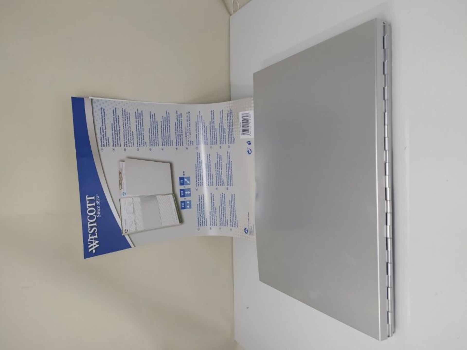 Westcott E-17004 00 Aluminium form holder box, A4, internal clipboard, laterally openi - Image 2 of 2