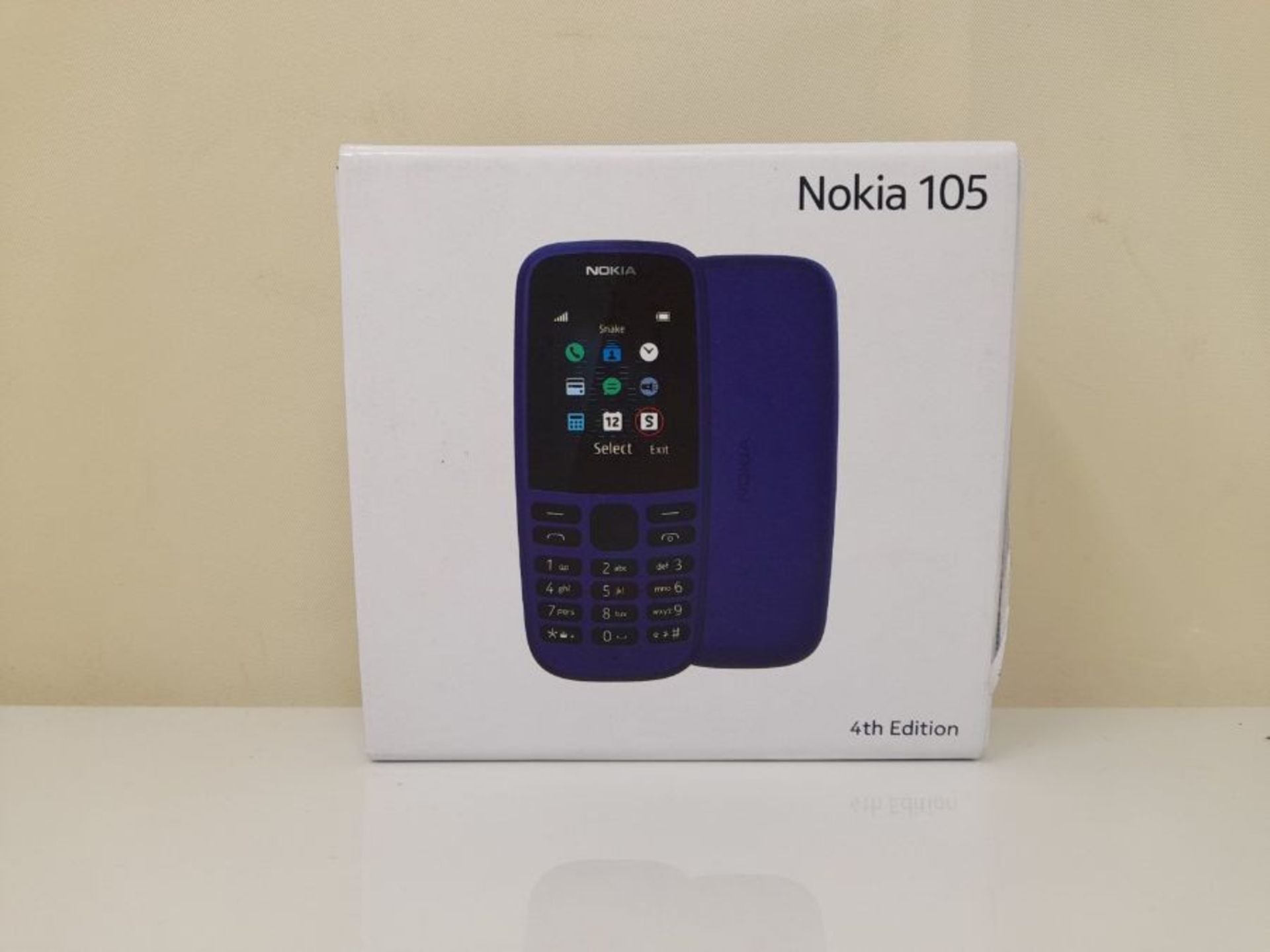 Nokia 105 (2019 edition) 1.77 Inch UK SIM Free Feature Phone (Single SIM)  Black - Image 2 of 3