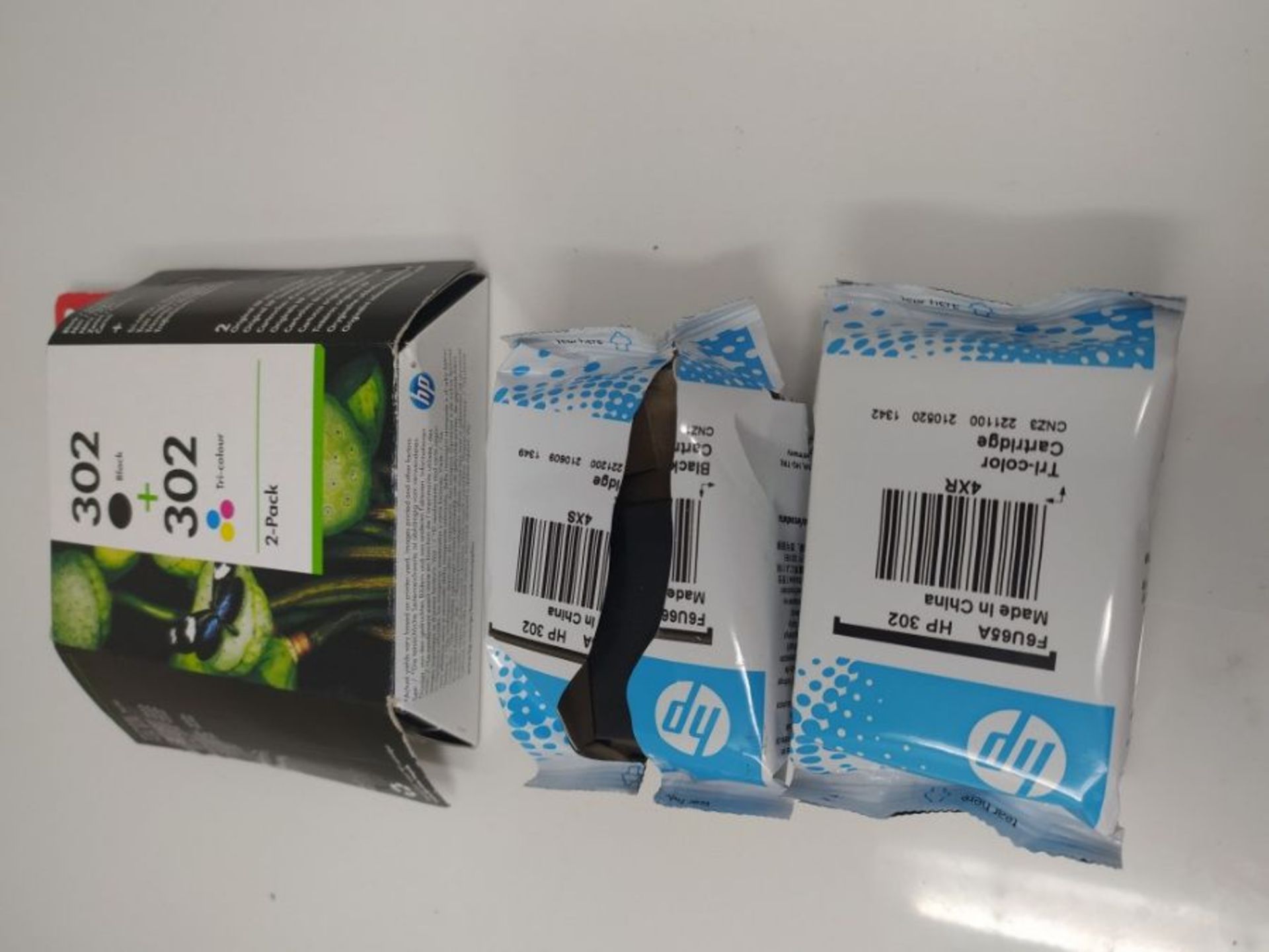 HP X4D37AE 302 Original Ink Cartridges, Black and Tri-colour, Multipack - Image 2 of 2