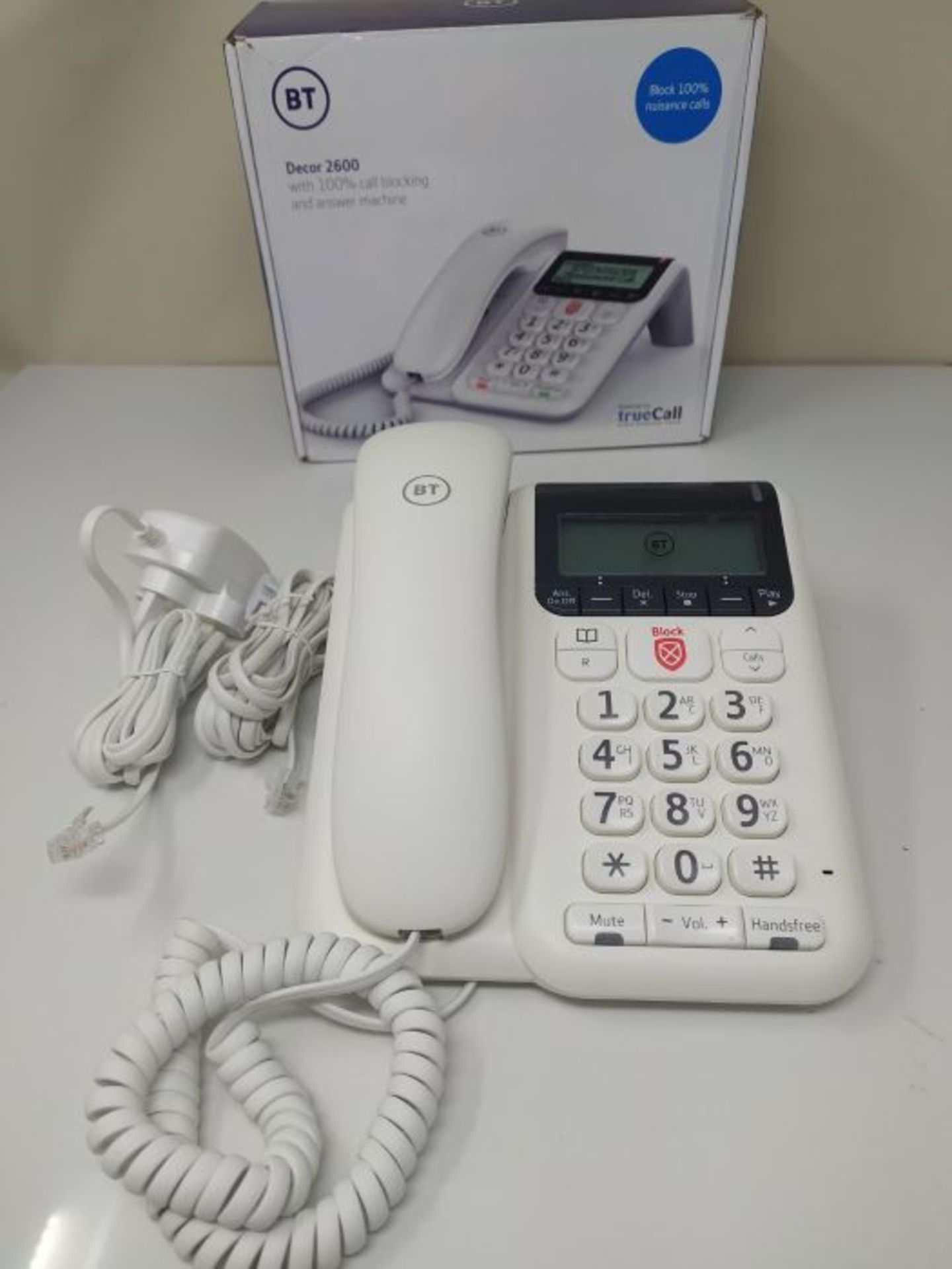 BT Decor 2600 Corded Phone with Advanced Call Blocker (Renewed) - Image 2 of 2