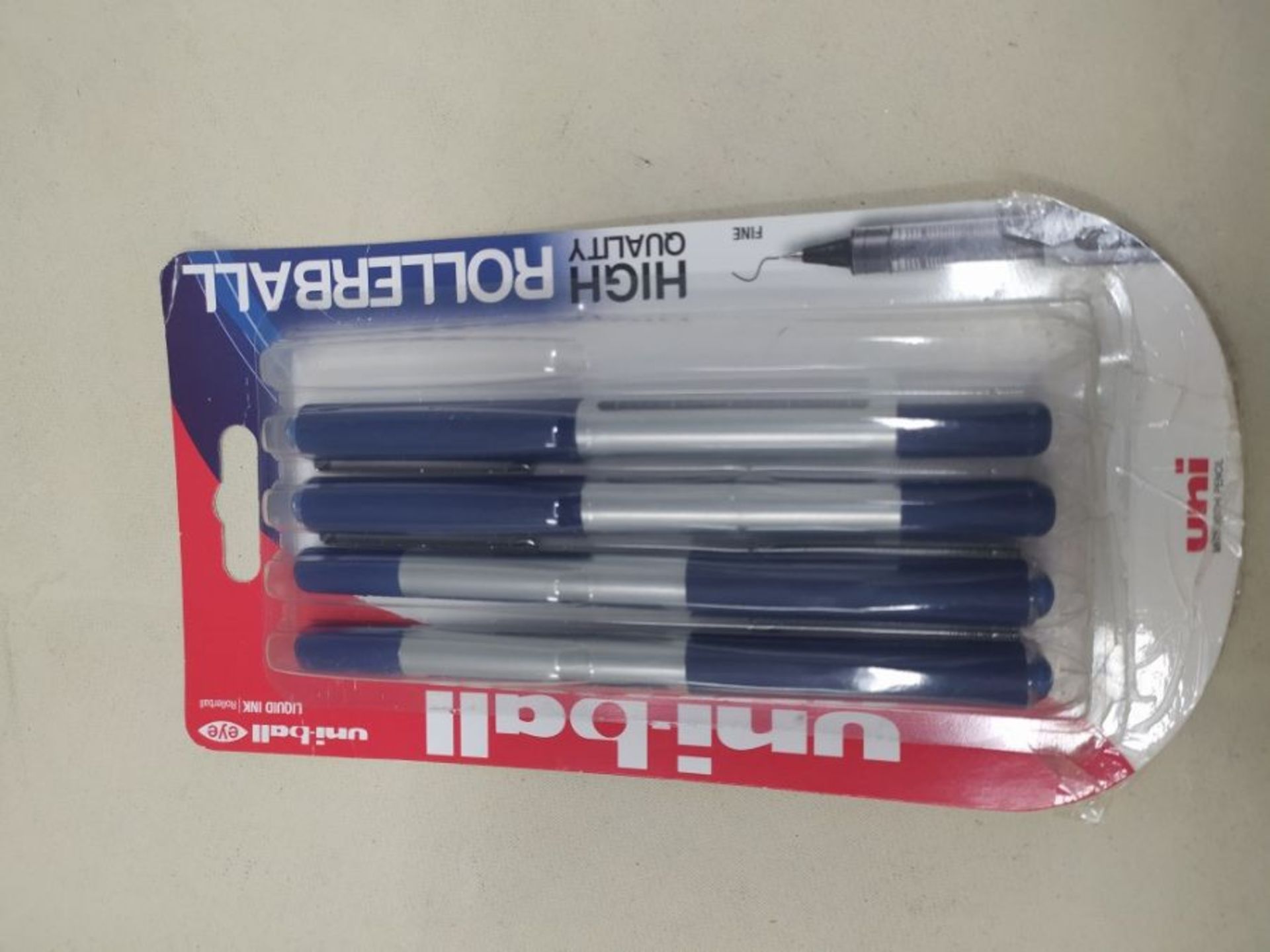 uni-ball Eye Micro UB-150 Rollerball Pen - Blue, Pack of 5 - Image 2 of 2