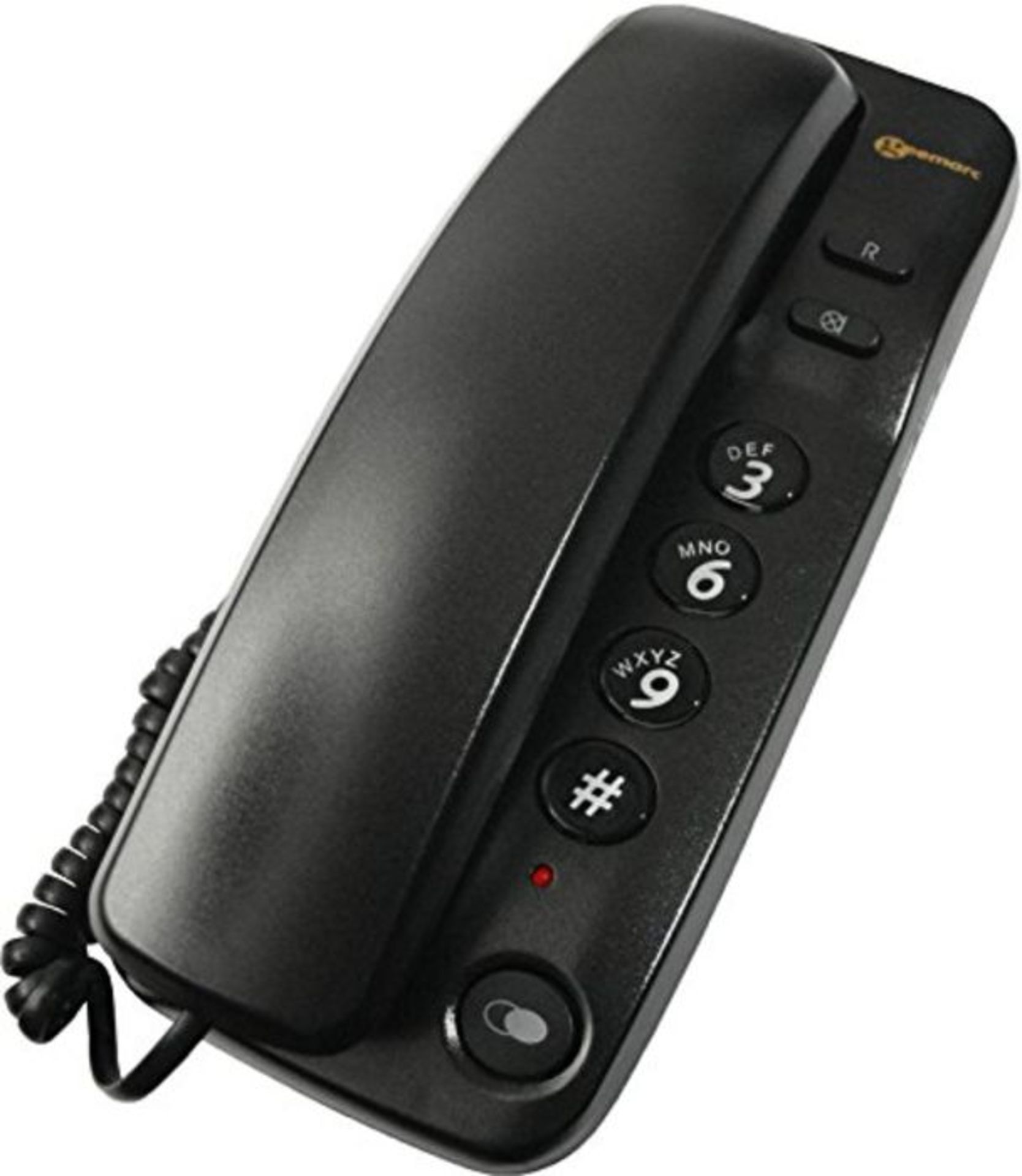 Geemarc Marbella Gondola Style UK Version Corded Telephone - Black