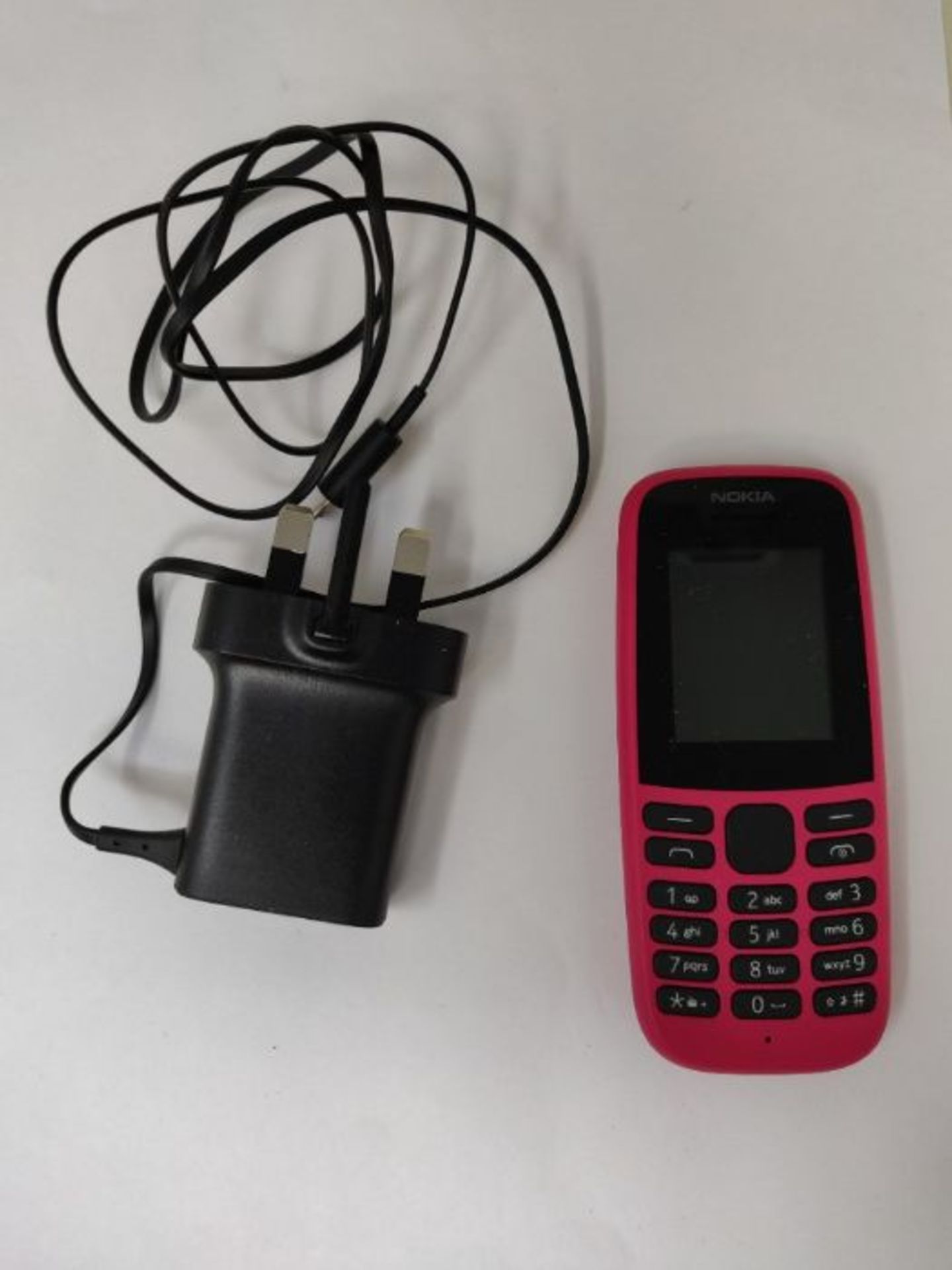 Nokia 105 (2019 edition) 1.77 Inch UK SIM Free Feature Phone (Single SIM)  Pink - Image 3 of 3