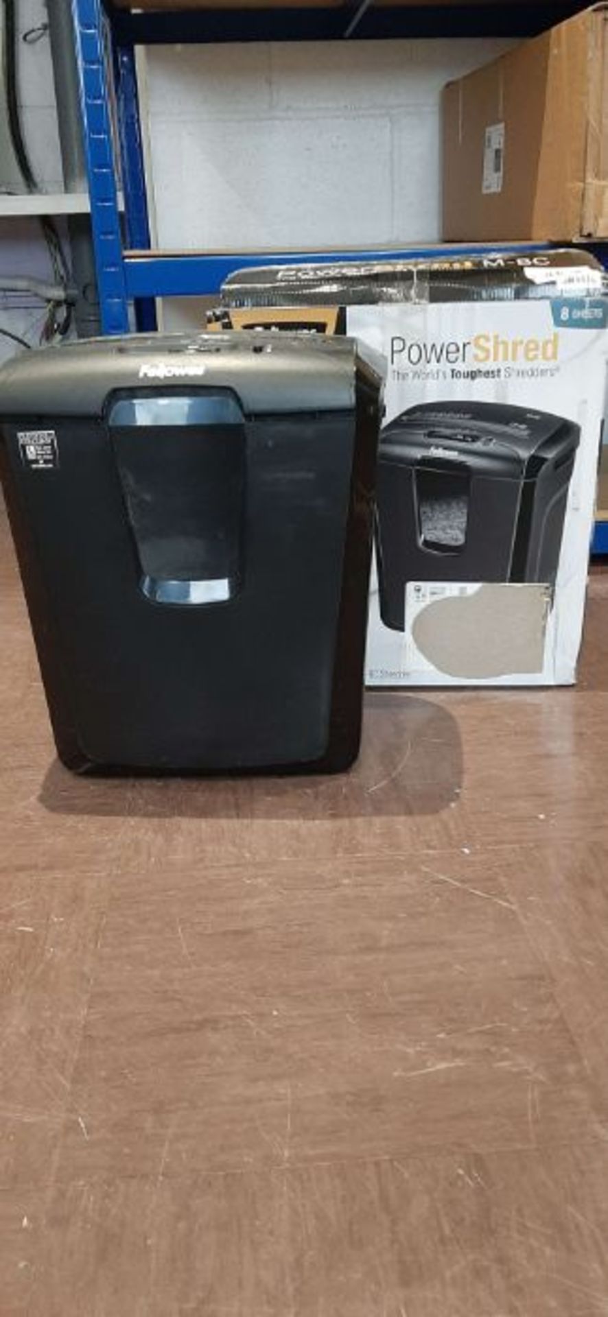 Fellowes Powershred M-8C 8 Sheet Cross Cut Personal Shredder With Safety Lock, Black - Image 2 of 2