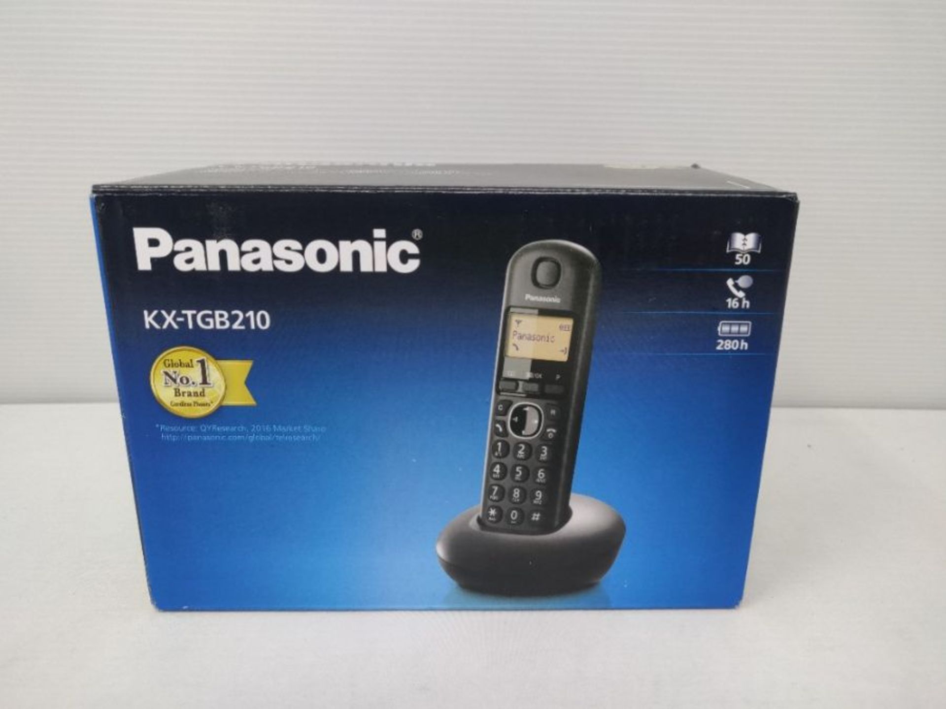 Panasonic KX-TGB 210 Single Digital Cordless Phone - Black - Image 2 of 3