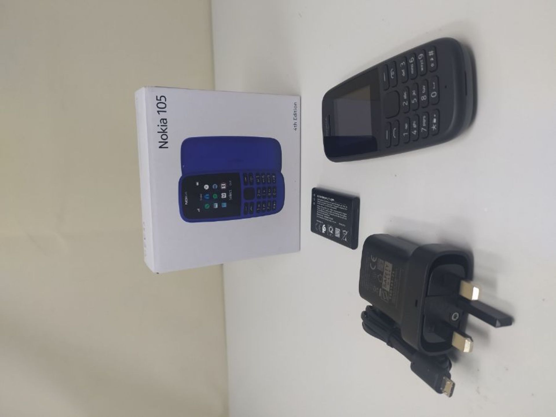 Nokia 105 (2019 edition) 1.77 Inch UK SIM Free Feature Phone (Single SIM)  Black - Image 2 of 2