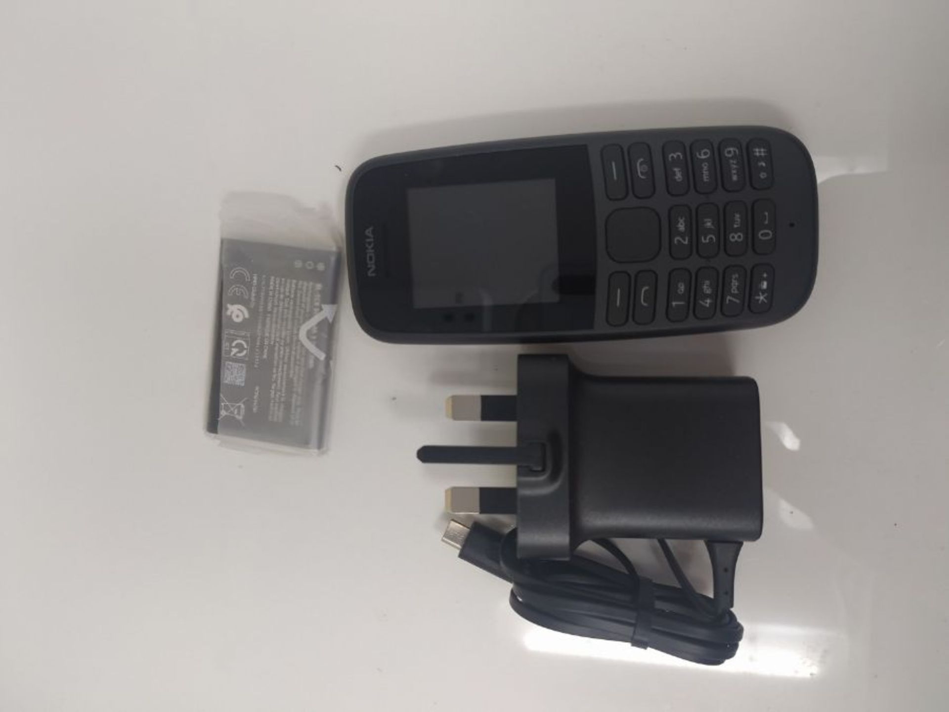 Nokia 105 (2019 edition) 1.77 Inch UK SIM Free Feature Phone (Single SIM)  Black - Image 2 of 2