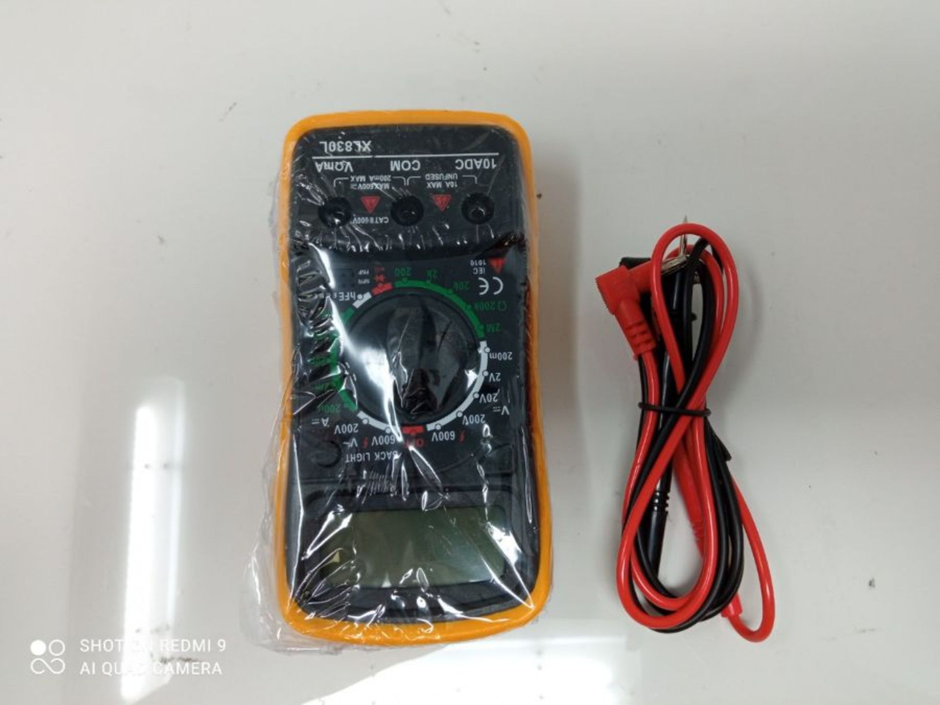 Digital Multimeter Car Battery Circuit Tester Voltmeter DC AC Voltage Current OHM Cont - Image 3 of 3