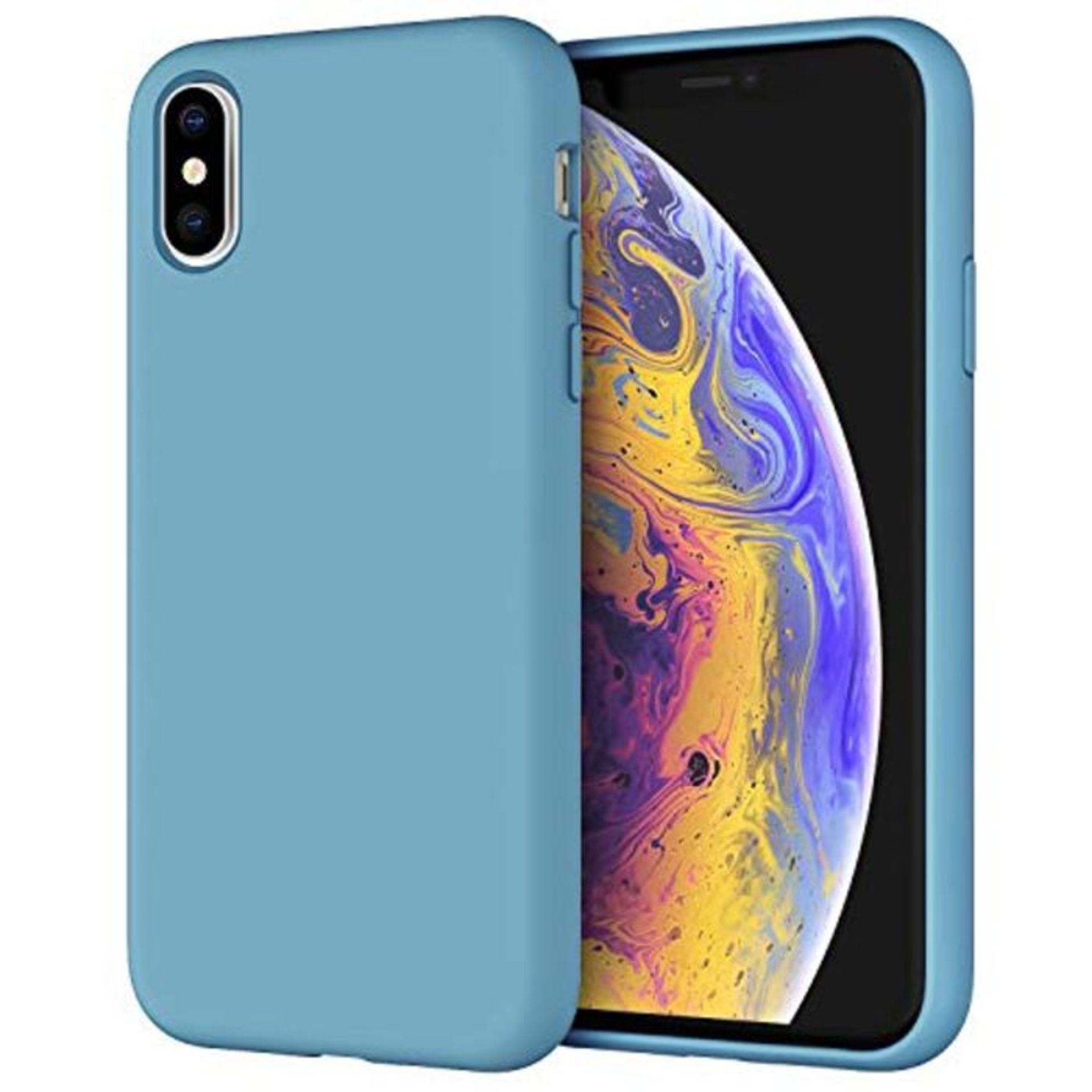 JETech Silicone Case for iPhone X, iPhone XS, 5.8-Inch, Silky-soft touch Full-Body Pro