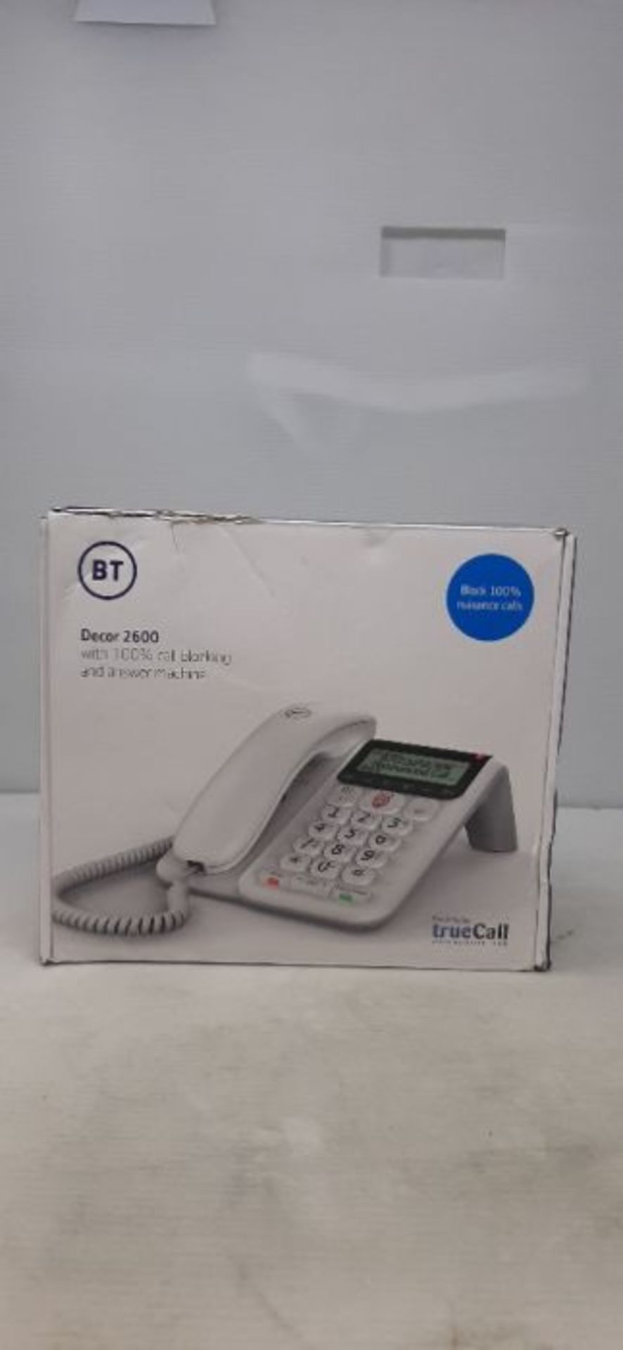 BT Decor Advanced Call Blocker Corded Telephone, White - Image 2 of 3