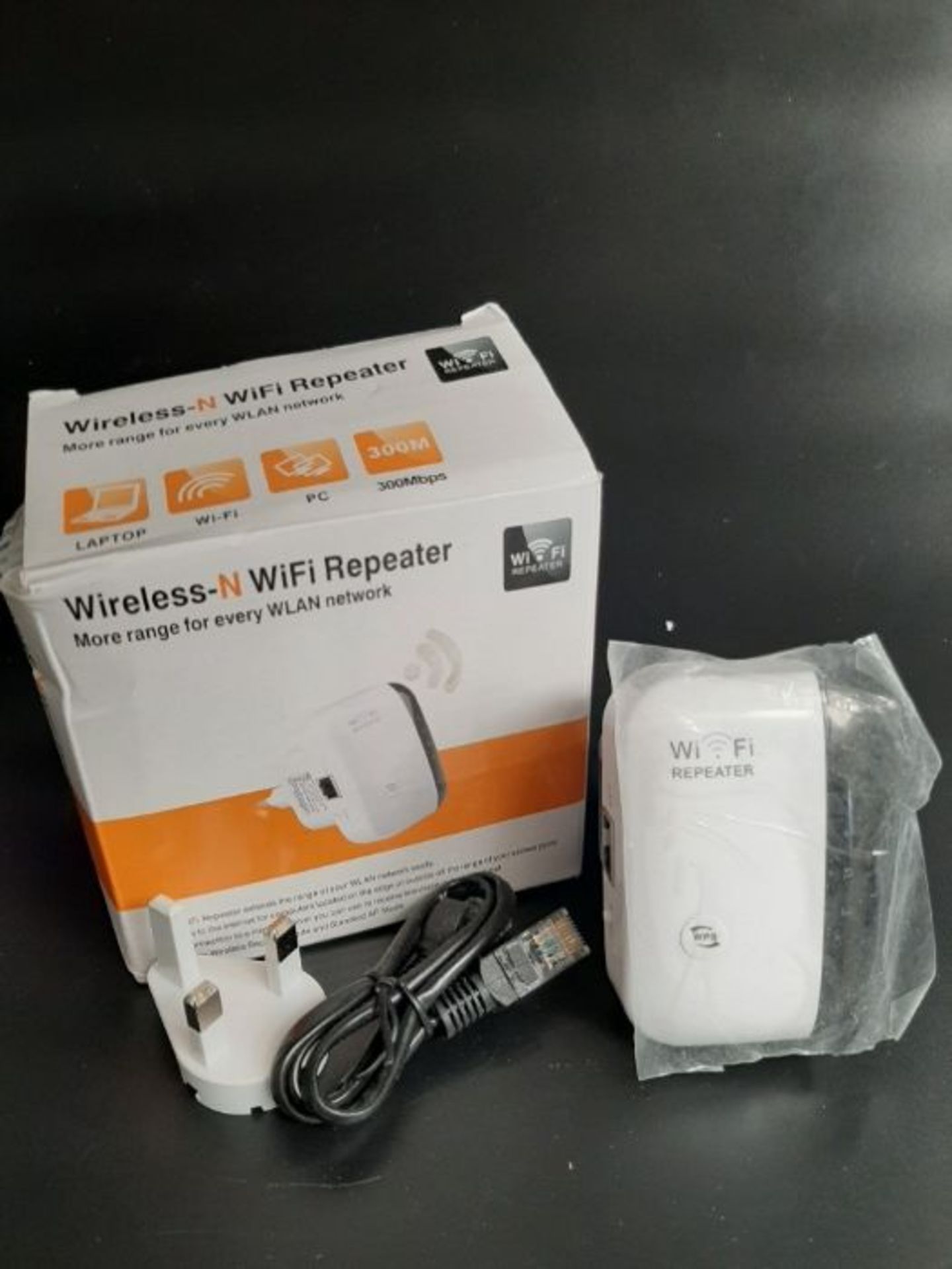 Wifi Booster, 300Mbps Wifi Extender Universal 2.4GHz 300Mbit/s Internet Booster Suppor - Image 2 of 2