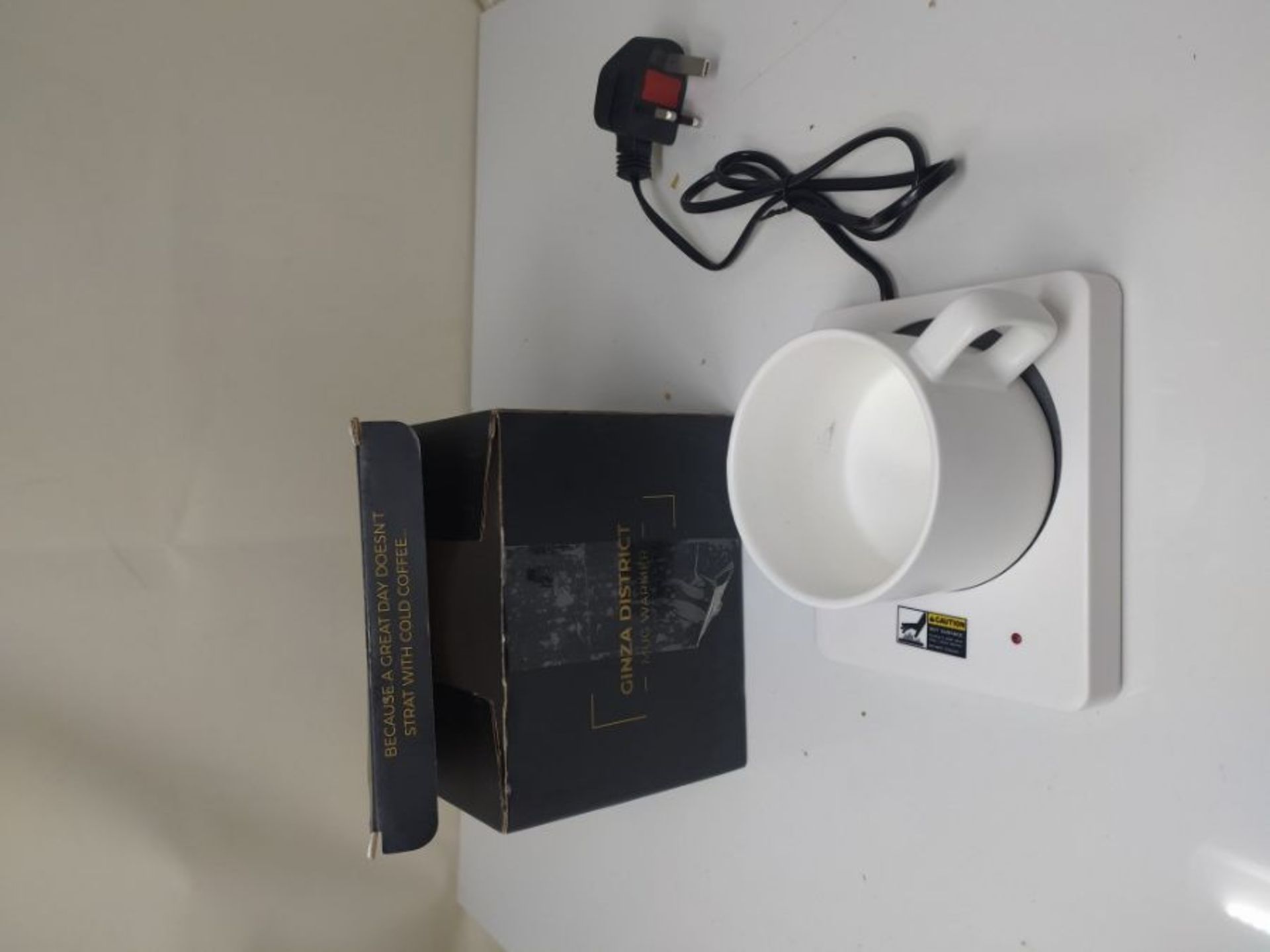 UK wall Plug Coffee Mug Warmer with Ceramic Cup Electric Cup Warmer with Ceramic Heati - Image 2 of 2