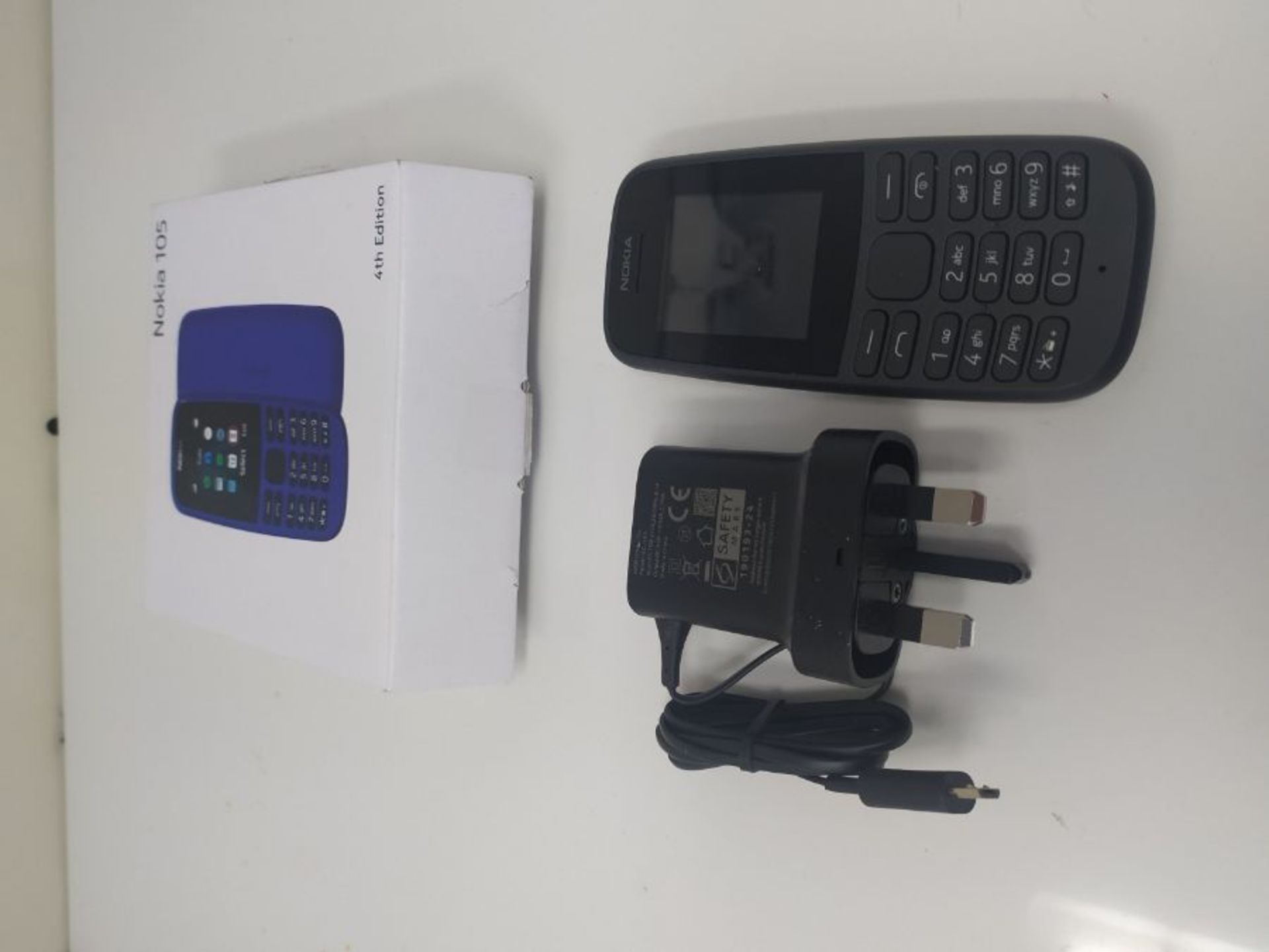 Nokia 105 (2019 edition) 1.77 Inch UK SIM Free Feature Phone (Single SIM)  Black - Image 2 of 2