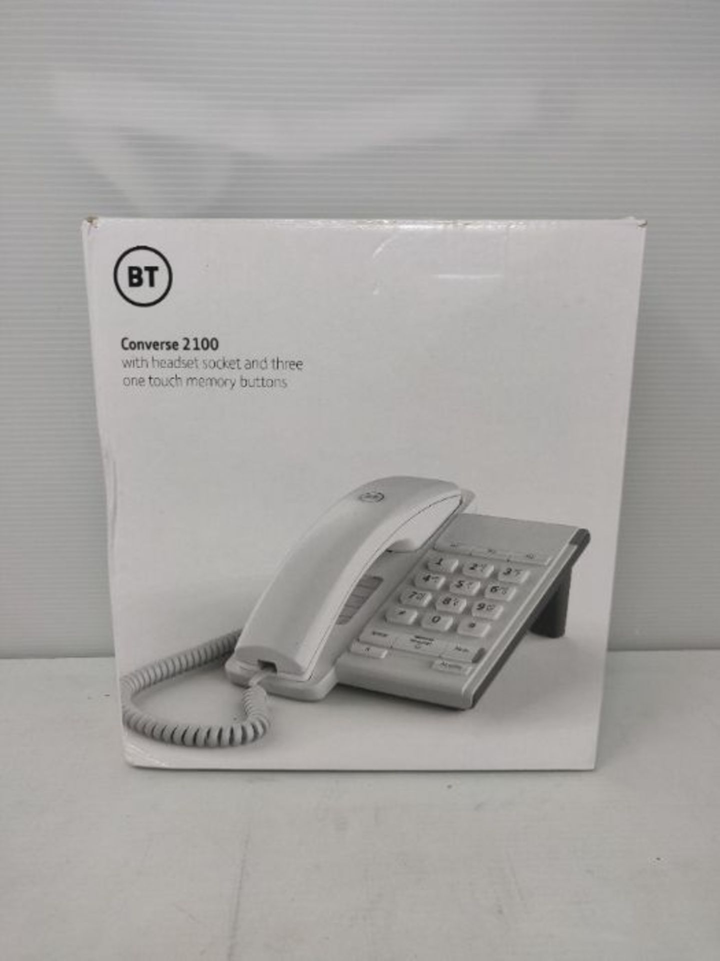 BT Converse 2100 Corded Telephone, White - Image 2 of 3