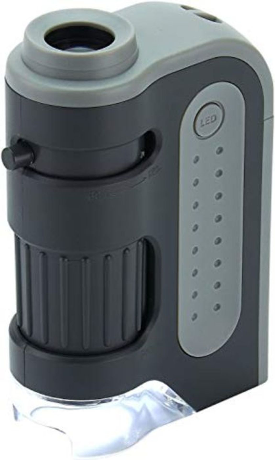 Carson MM-300 MicroBrite Plus 60 -120x LED Lighted Pocket Microscope, Grey