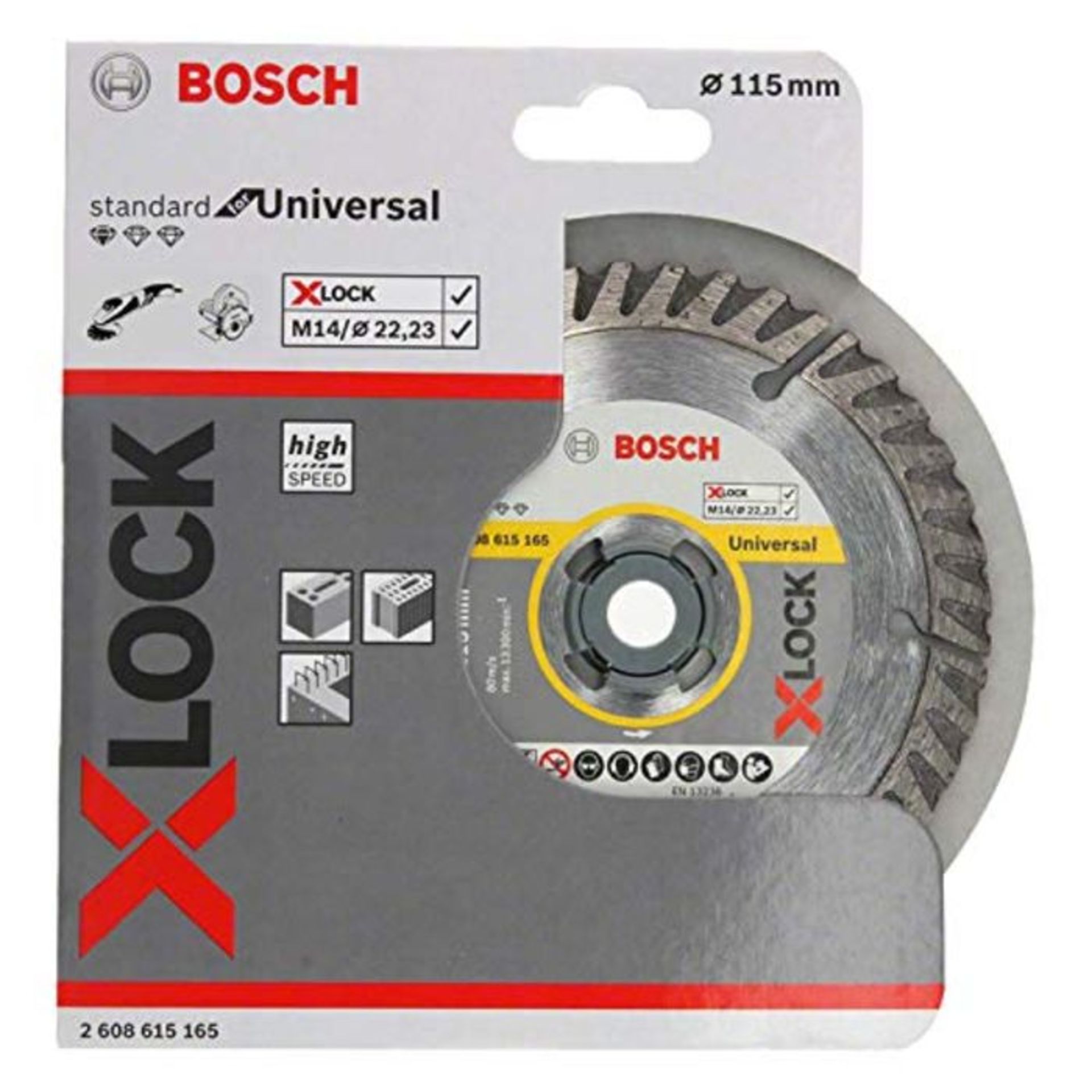 Bosch Professional 2608615165 Diamond Cutting Disc Standard (Universal, X-LOCK, Diamet