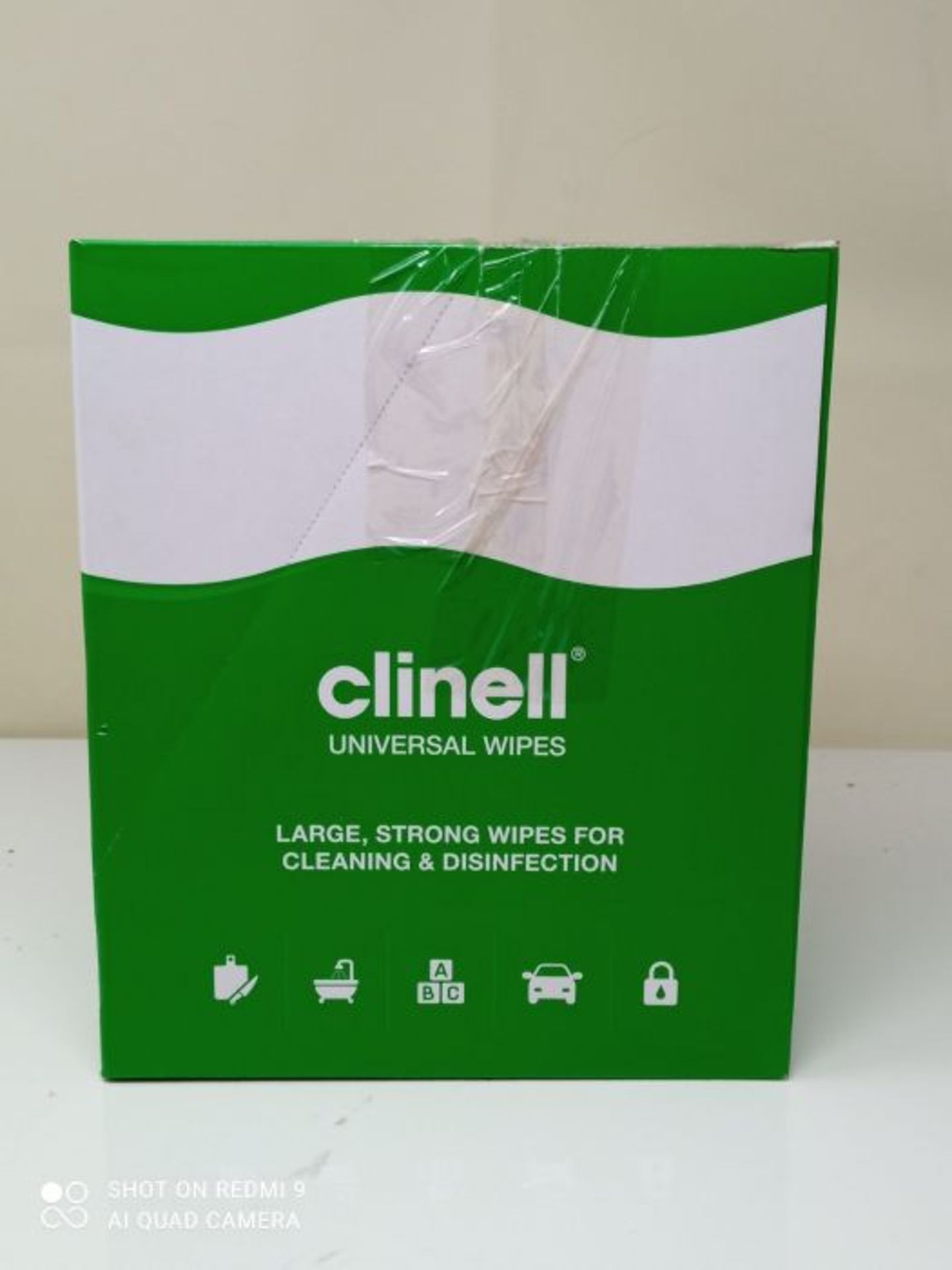 Clinell CW70R Universal Cleaning and Disinfecting Wipes for Home - Kills 99.99% of Ger - Image 2 of 3