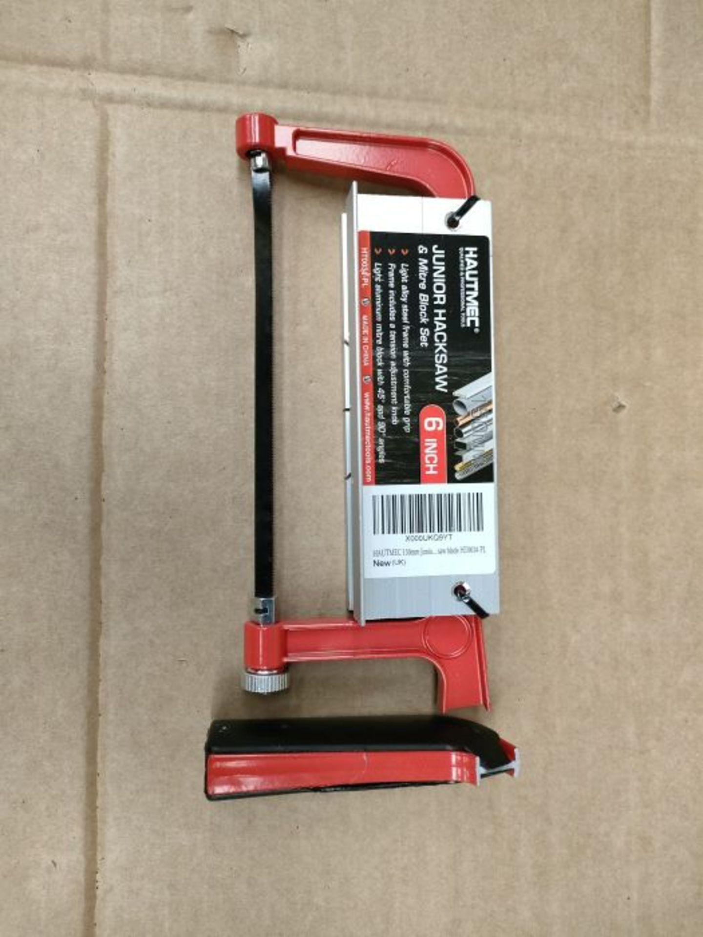 [CRACKED] HAUTMEC 150mm Junior Hacksaw & mitre Block Set 6" Adjustable Angle Cutting C - Image 3 of 3