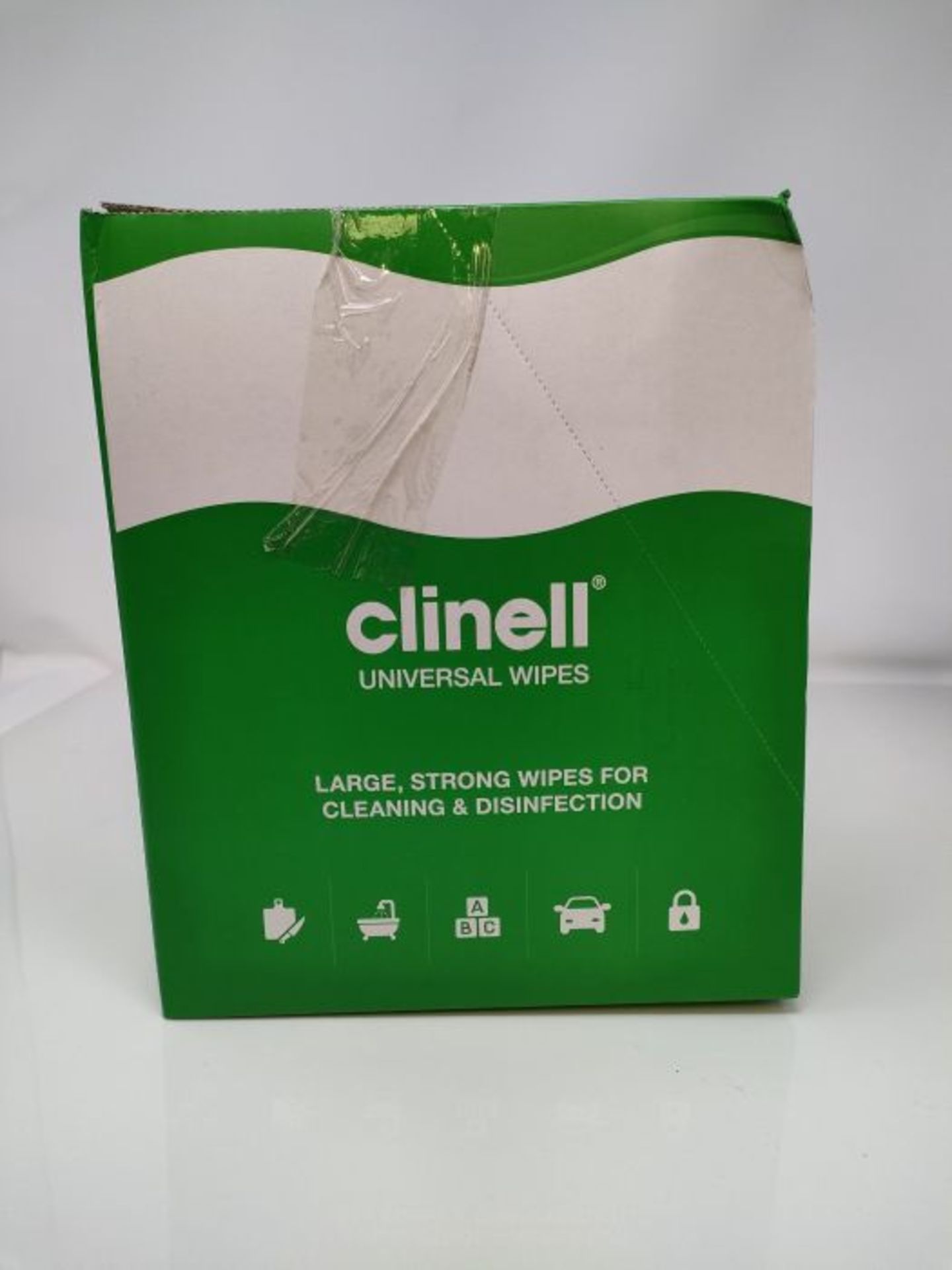 Clinell CW70R Universal Cleaning and Disinfecting Wipes for Home - Kills 99.99% of Ger - Image 2 of 3