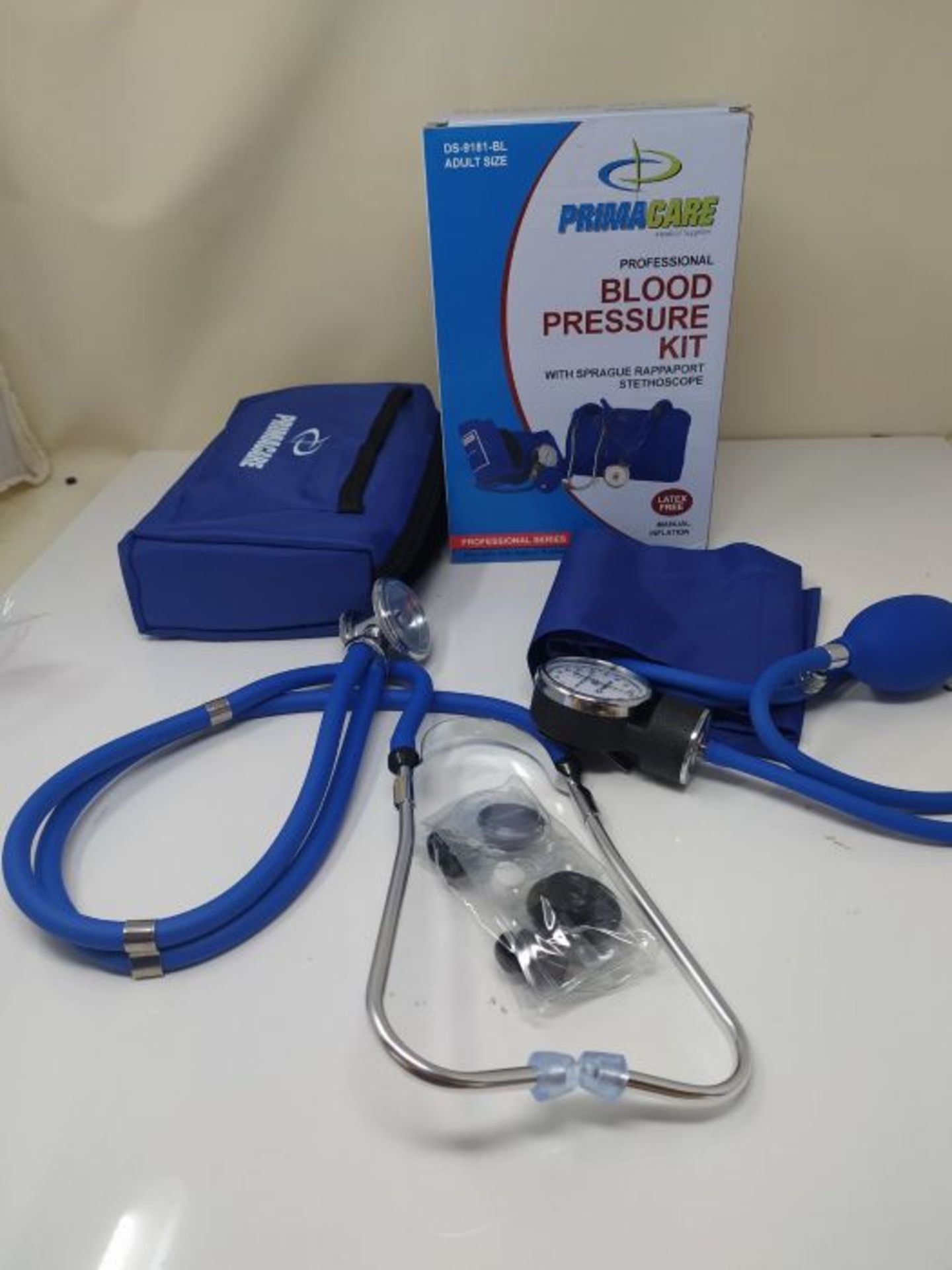 Primacare Medical Supplies DS-9181-BL Blue Professional Blood Pressure Kit with Spragu - Image 2 of 2