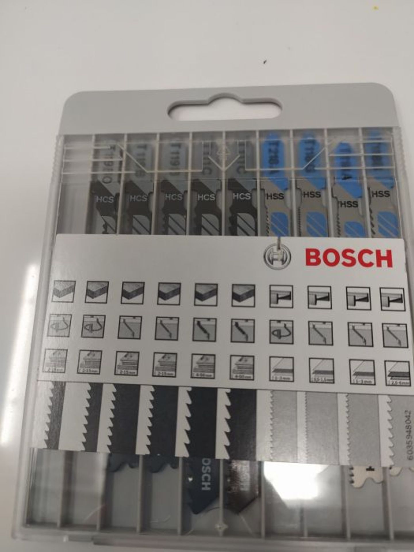 Bosch Professional 2607010630 10-Piece Basic for Wood and Metal Jigsaw Blade Set (for - Image 2 of 2