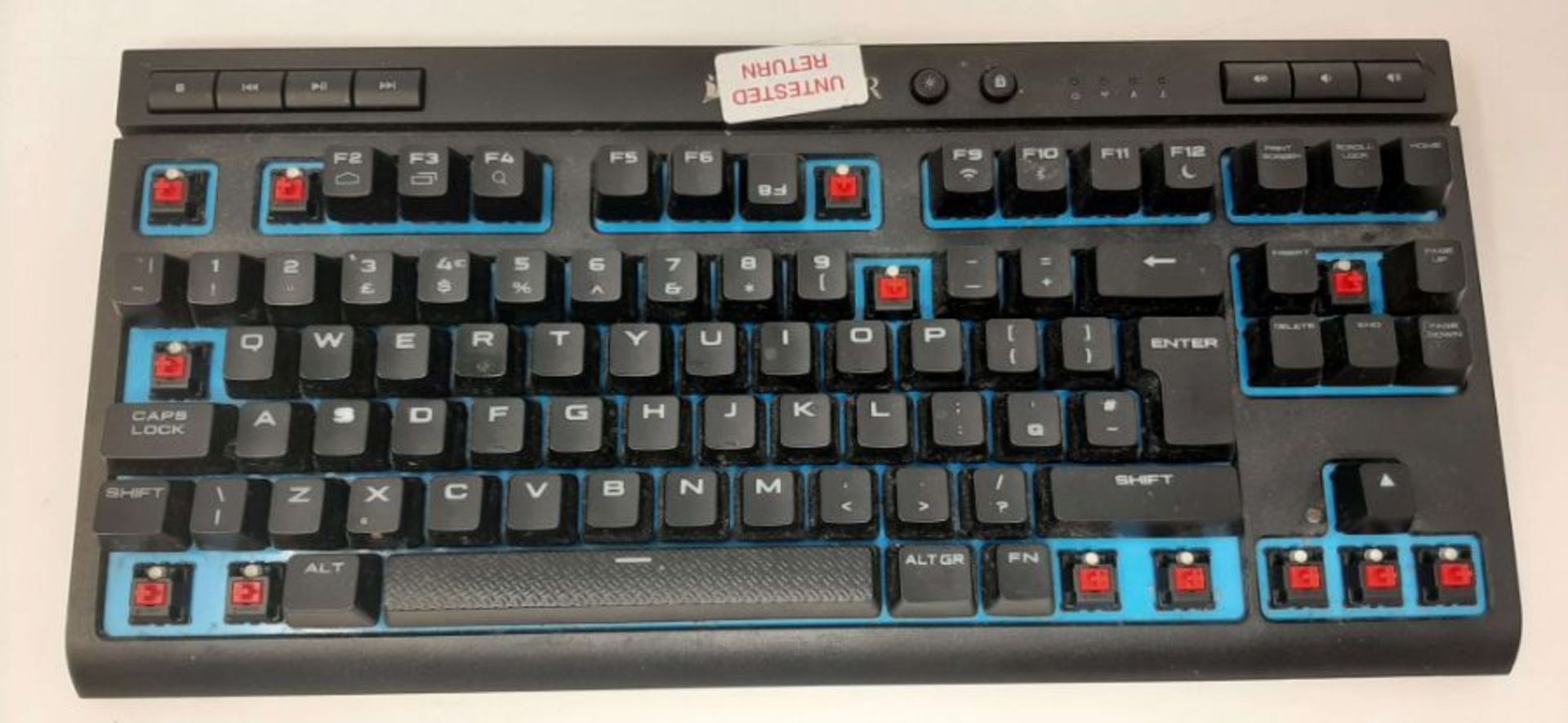 RRP £119.00 CORSAIR K63WLESS BLUE LED CHERRY MX RED