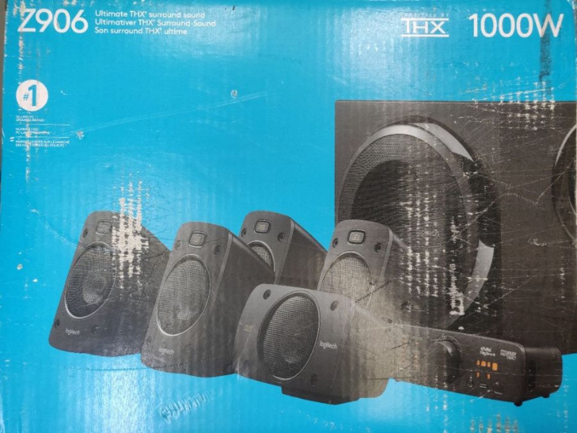 RRP £249.00 [INCOMPLETE] Logitech Z906 5.1 Surround Sound Speaker System, THX, Dolby & DTS Certifi - Image 3 of 3