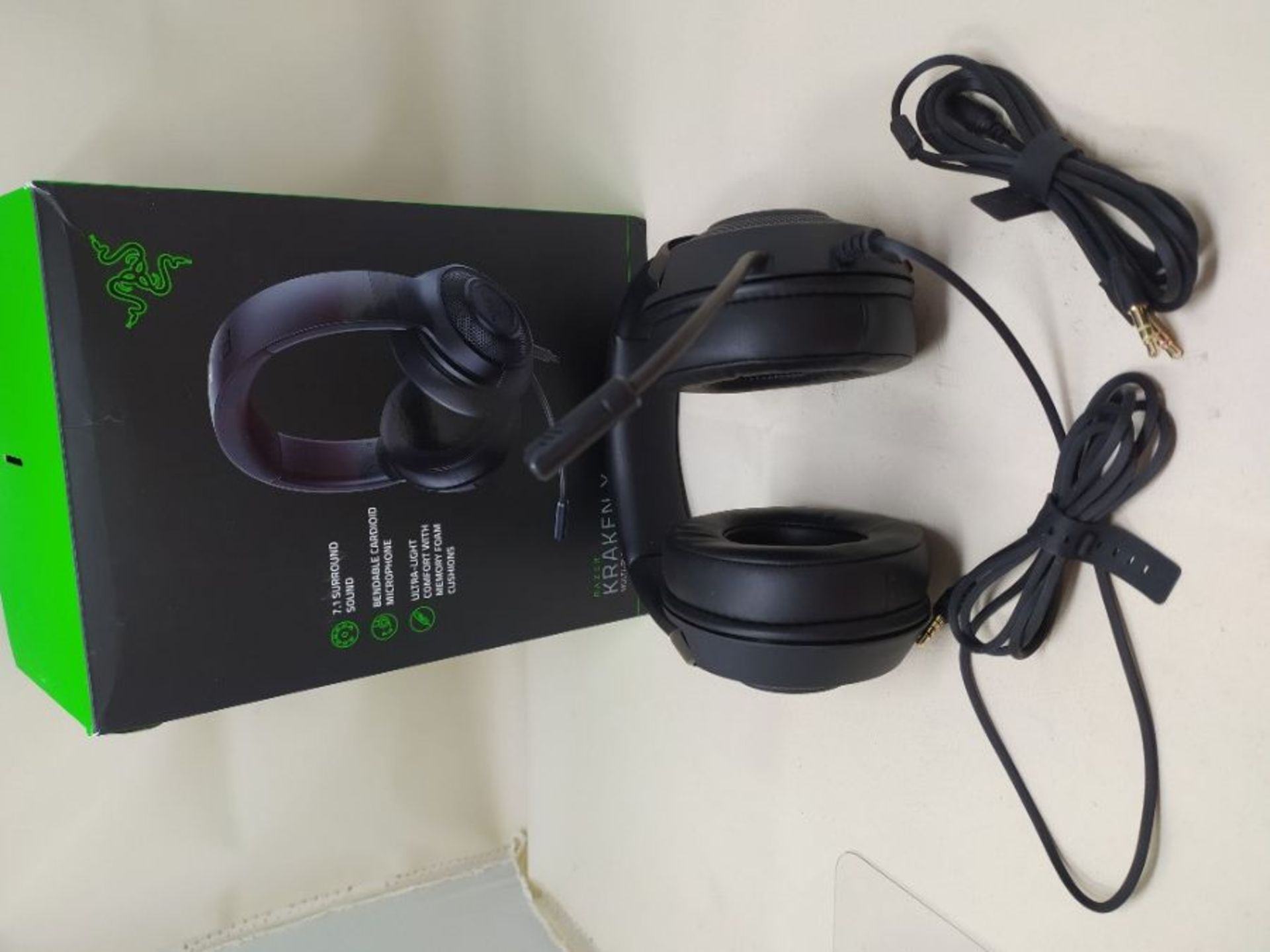 Razer Kraken X - Gaming Headset (Ultralight Gaming Headset for PC, Mac, Xbox One, PS4 - Image 2 of 2