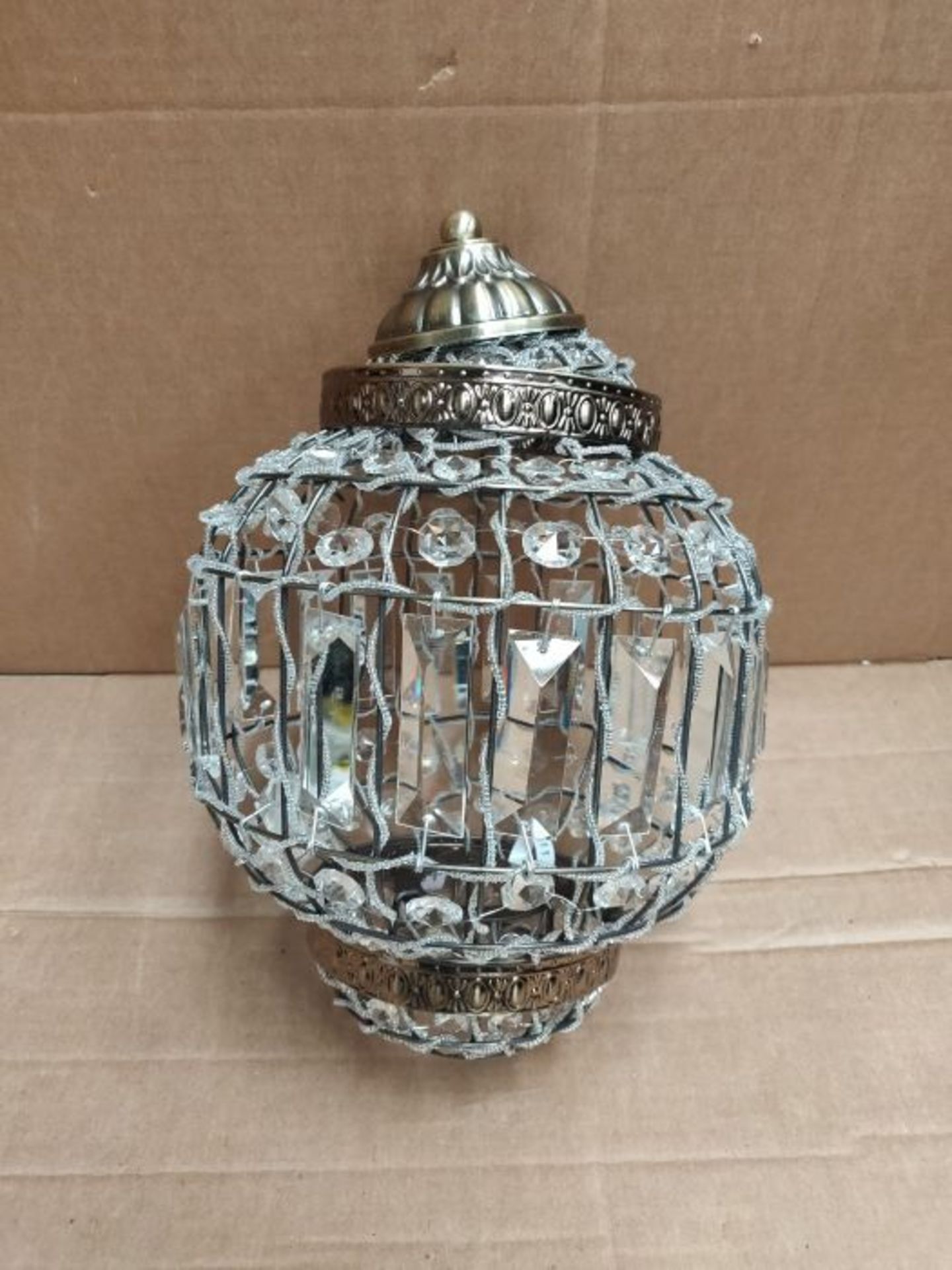 Klass Home K9 Crystals Lamp Shade, Chandelier Classic Moroccan Vintage Chic Ceiling Li - Image 3 of 3