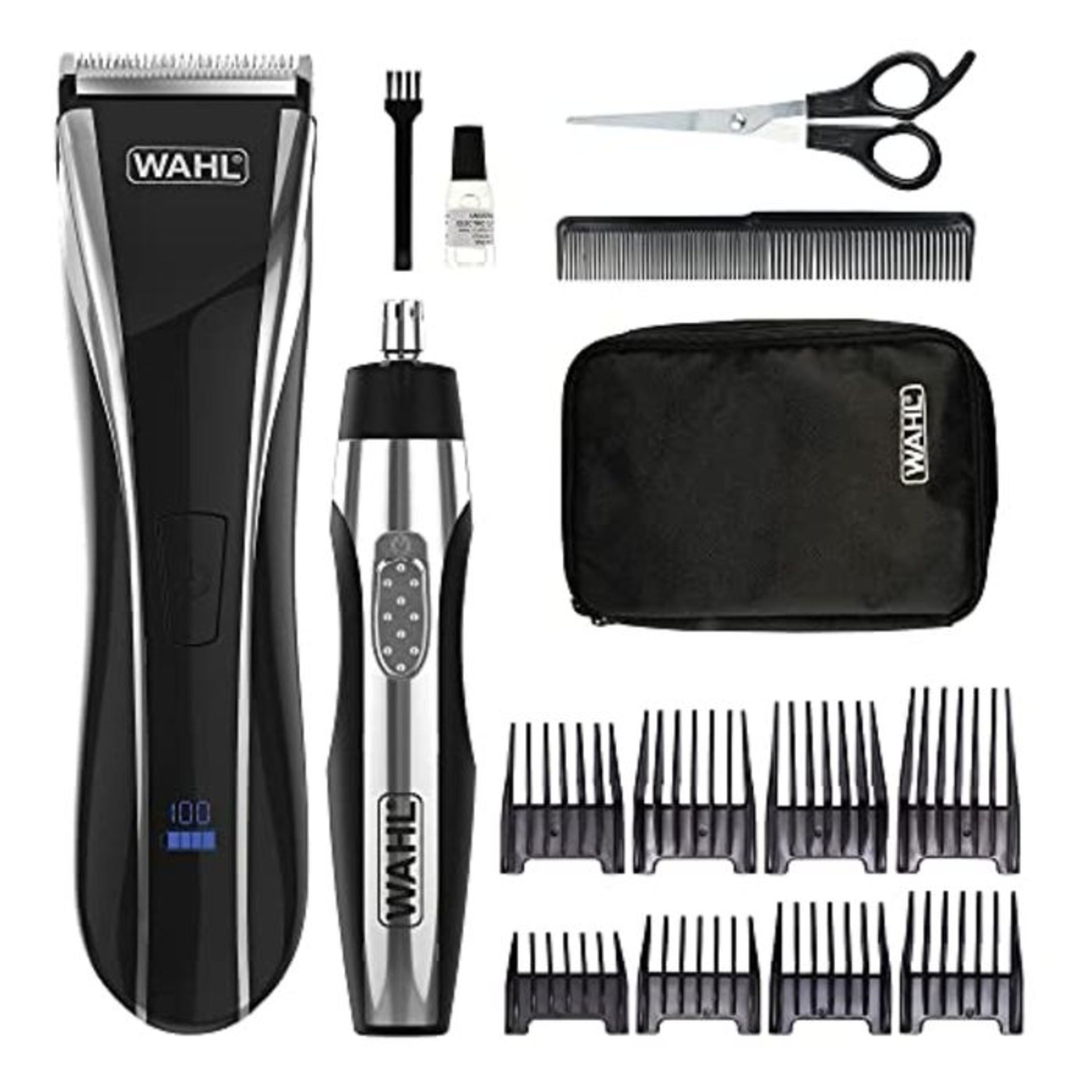 RRP £79.00 Wahl Hair Clippers for Men, Ultimate Clipper Head Shaver with Nose Hair Trimmer for Me