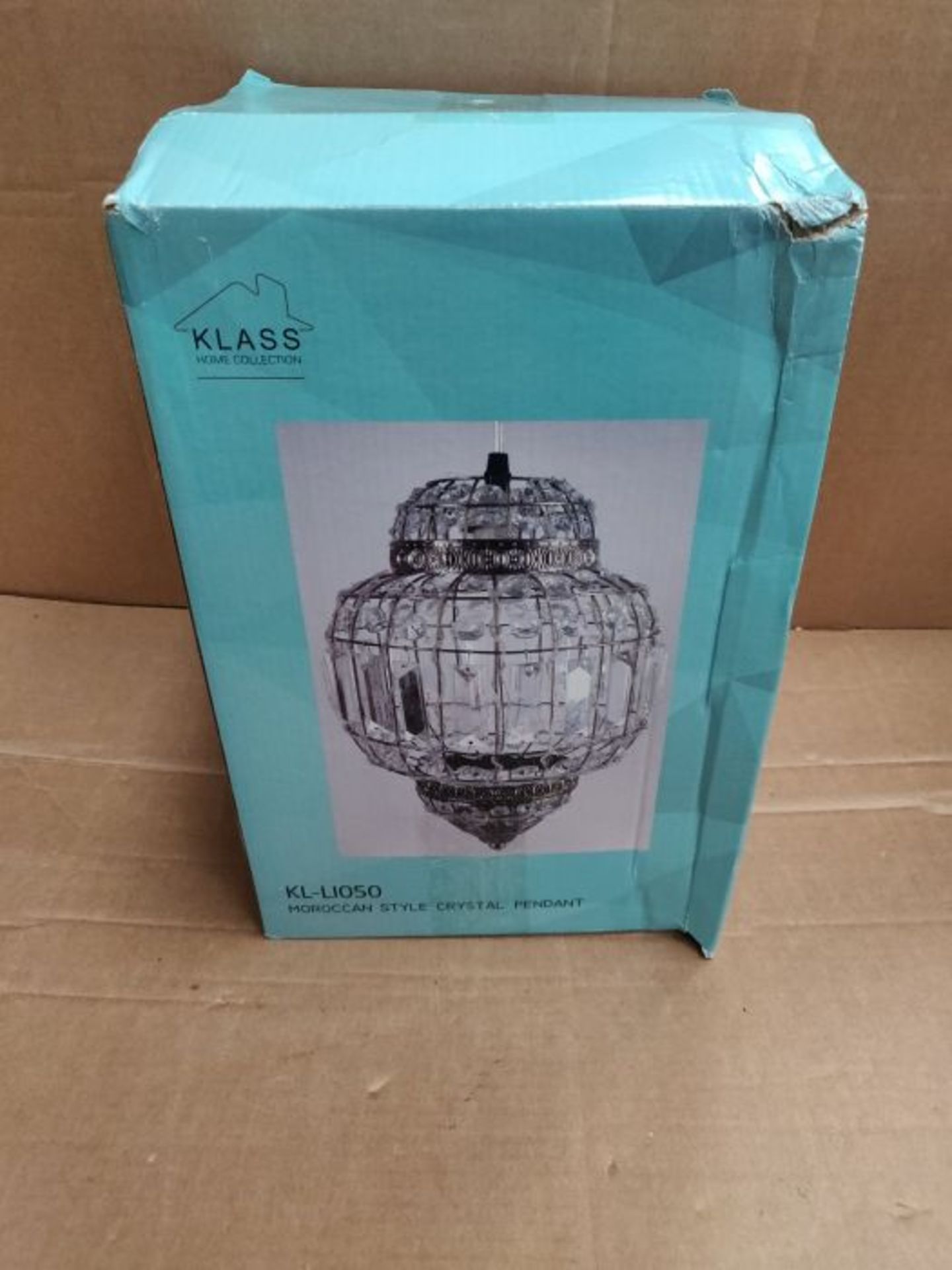 Klass Home K9 Crystals Lamp Shade, Chandelier Classic Moroccan Vintage Chic Ceiling Li - Image 2 of 3