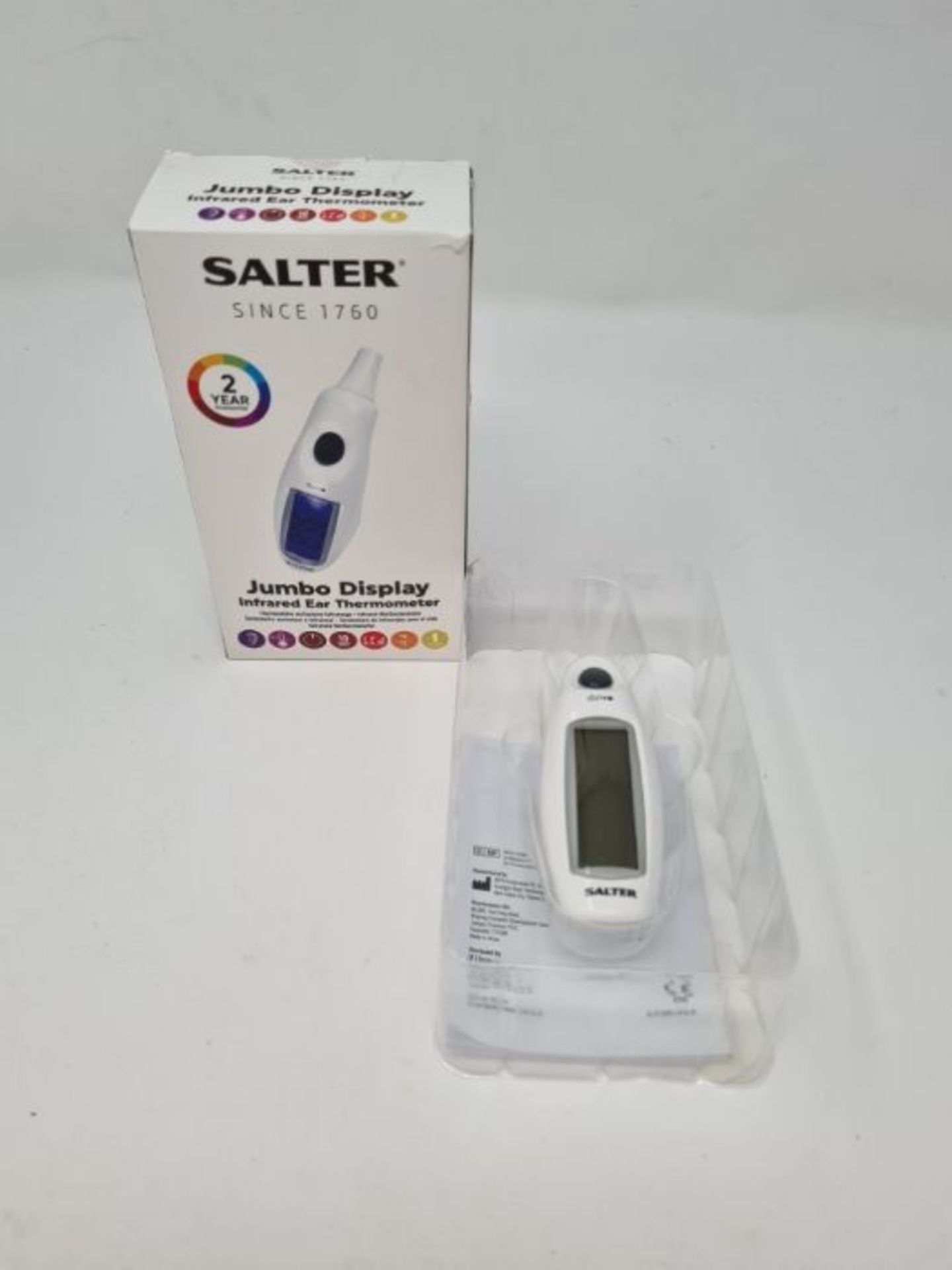 Salter Digital Medical Ear Thermometer with Jumbo Display â¬  Instant Measurement - Image 2 of 2