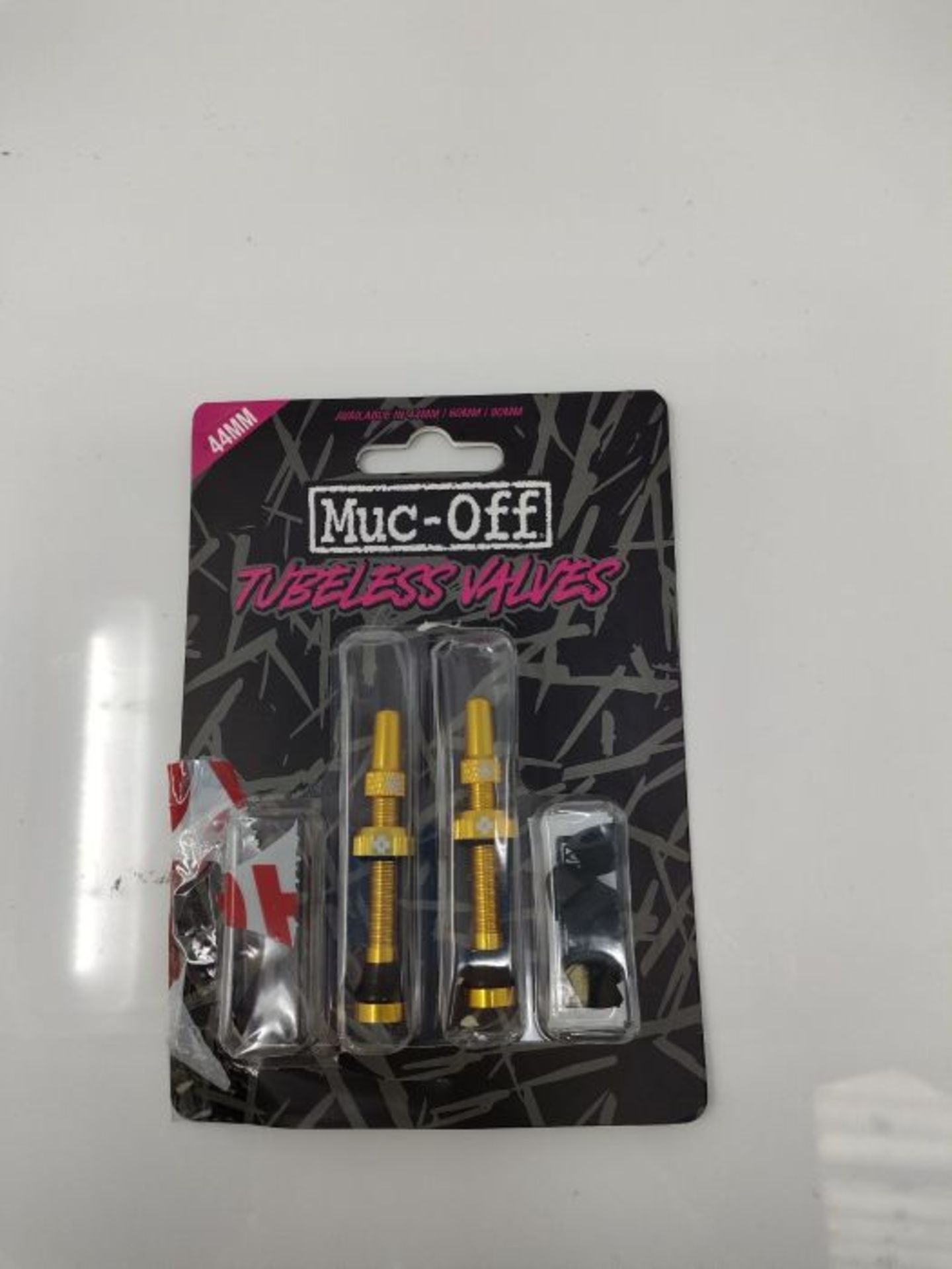 [INCOMPLETE] Muc-Off Gold Tubeless Presta Valves, 44mm - Premium No Leak Bicycle Valve - Image 2 of 3