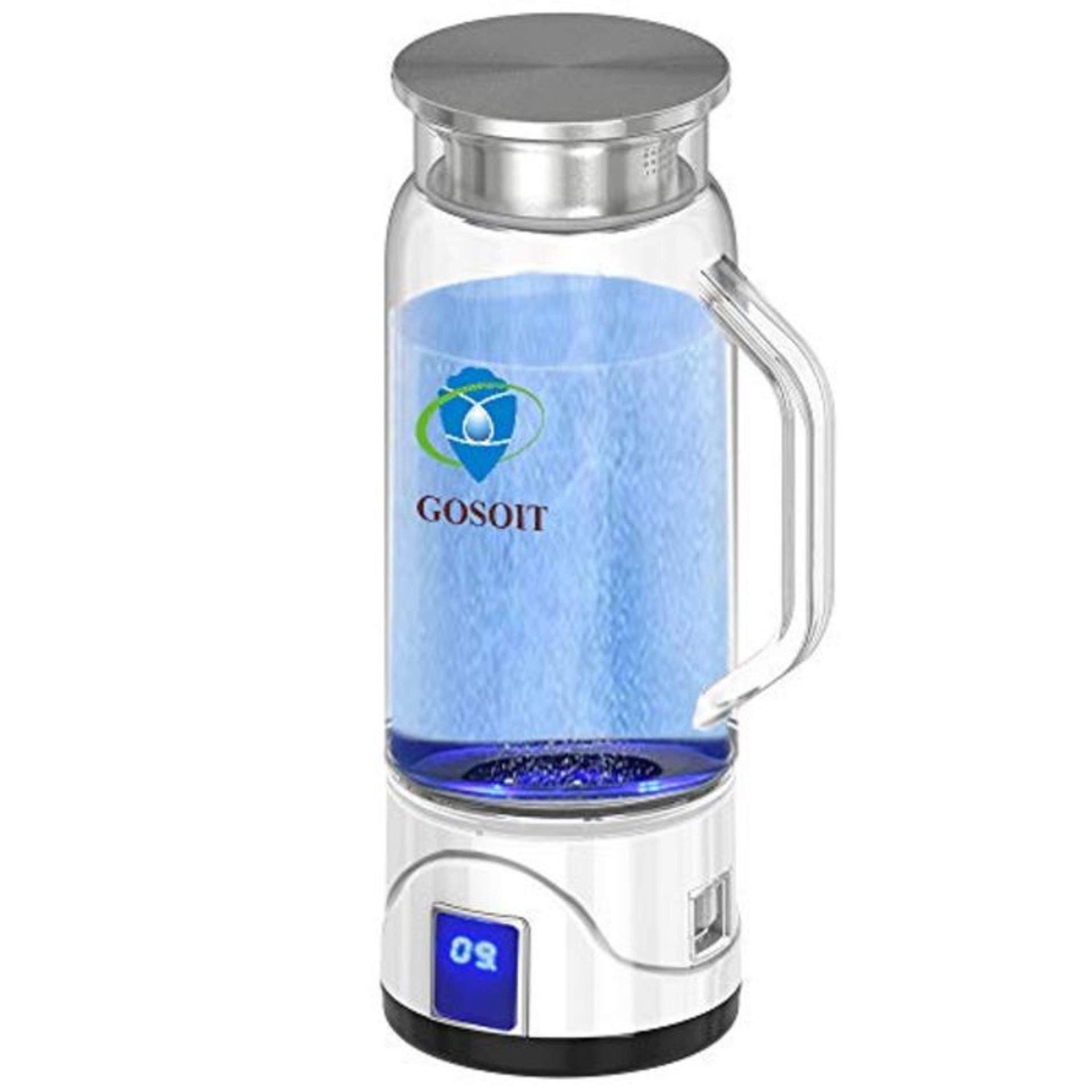 RRP £63.00 GOSOIT Hydrogen Alkaline Water Maker Machine Generator Hydrogen Water Bottle Pitcher I